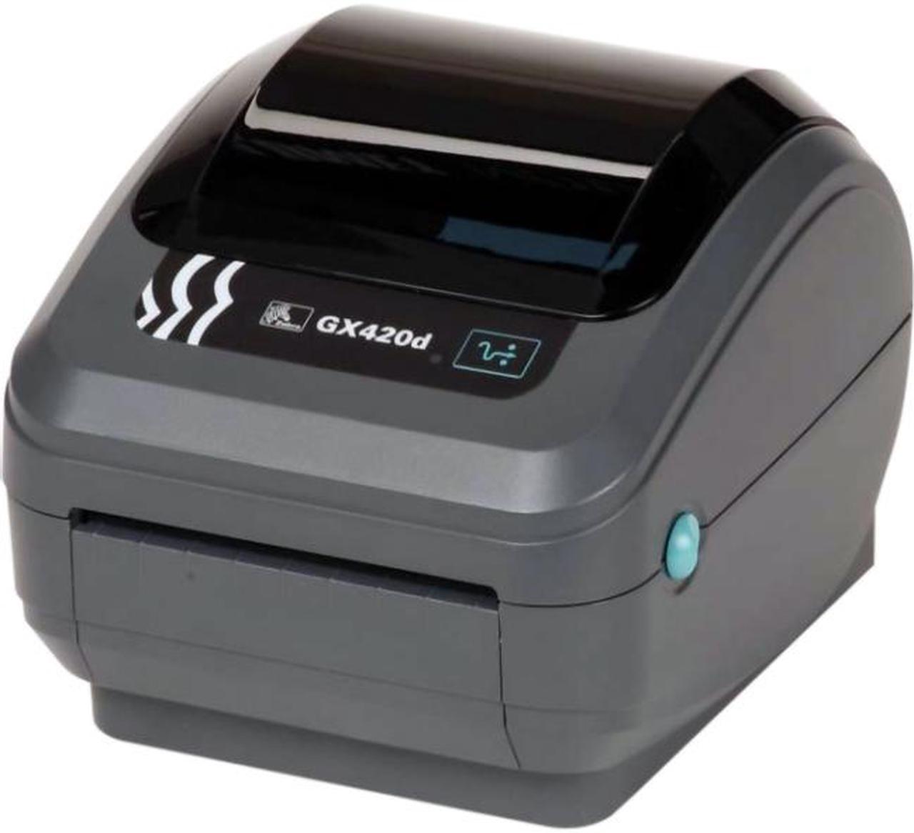 Zebra GX420d 4” Performance Desktop Direct Thermal Label Printer, 203 dpi, USB, Serial, Ethernet, Dispenser (Peeler), EPL2, ZPLII – GX42-202411-000