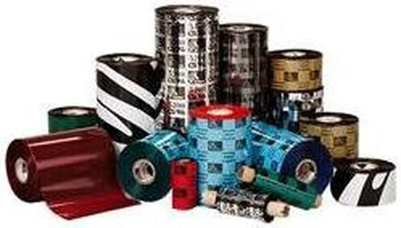 Main image of Zebra 05555BK08345 Wax/Resin Ribbon, 3.27inx1476ft, 5555 Standard, 1in core