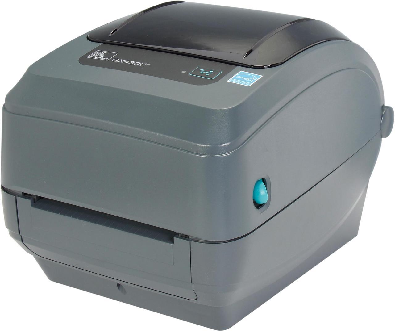 Zebra GX430t 4" Performance Desktop Thermal Transfer Label Printer, 300 dpi, USB, Serial, Centronics Parallel, EPL2, ZPLII – GX43-102510-000