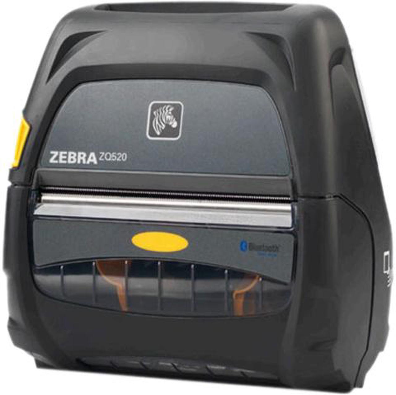 Zebra ZQ520 4" Mobile Direct Thermal Label Printer, 203 dpi, Bluetooth 4.0, Linered Platen, No Battery, English, CPCL & ZPL, XML support - ZQ52-AUE0010-00