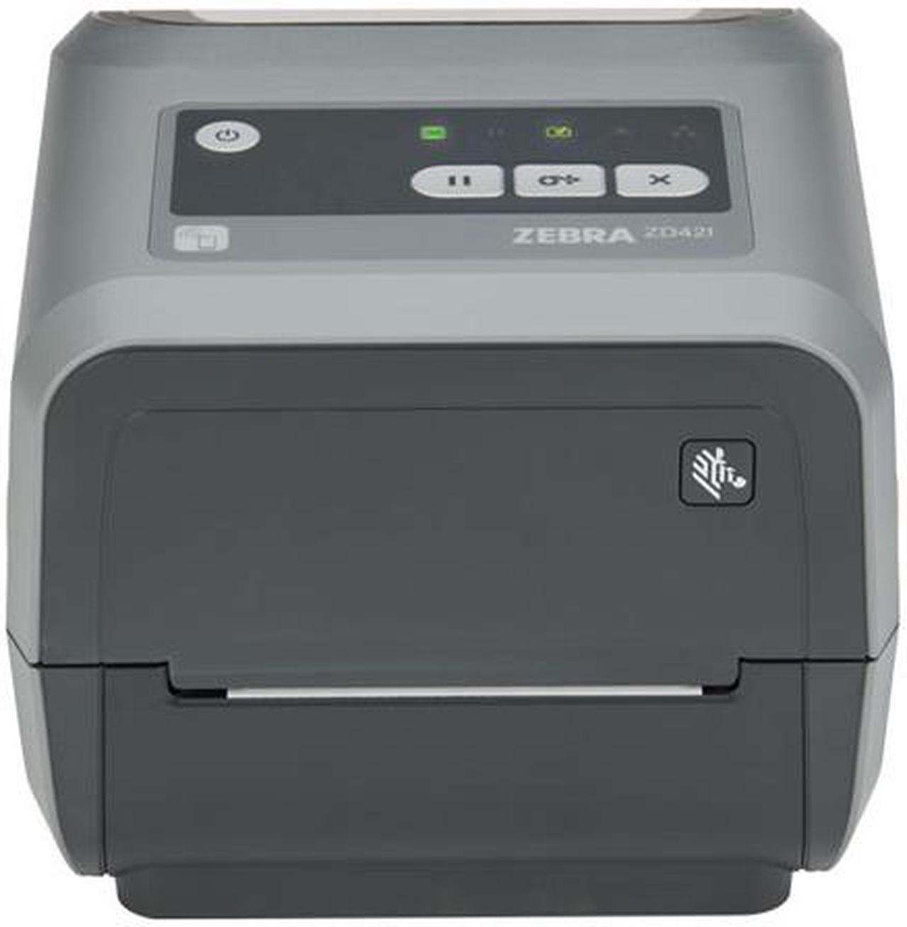 Zebra ZD421c ZD4A043-C01W01EZ Thermal Transfer Printer 4.02 in/s Mono 300 dpi Desktop Label/Receipt Printer - Monochrome - USB - Bluetooth - NFC - US - Real Time Clock