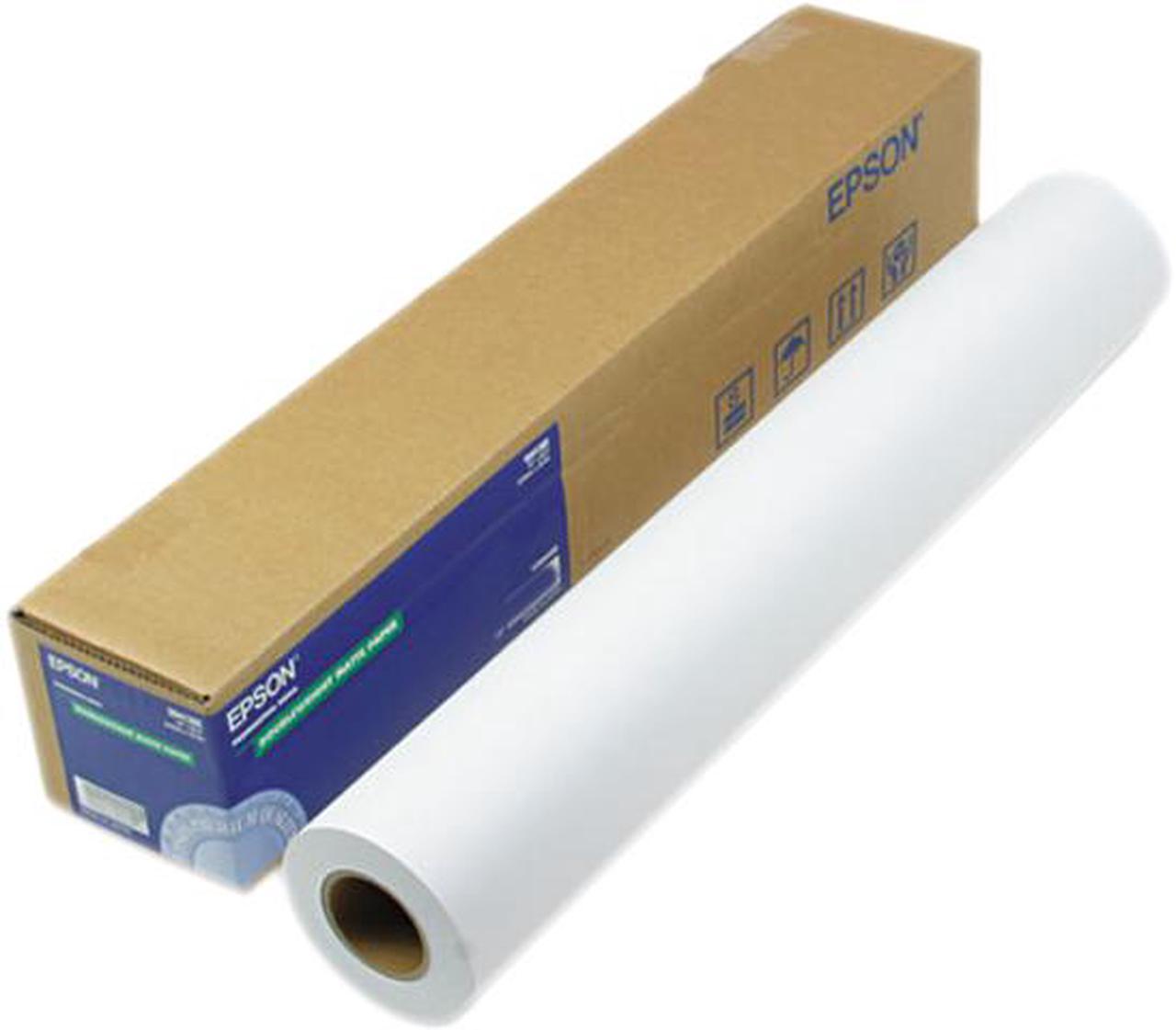 Epson America S041385 Doubleweight Matte Paper, 24" x 82 ft, White