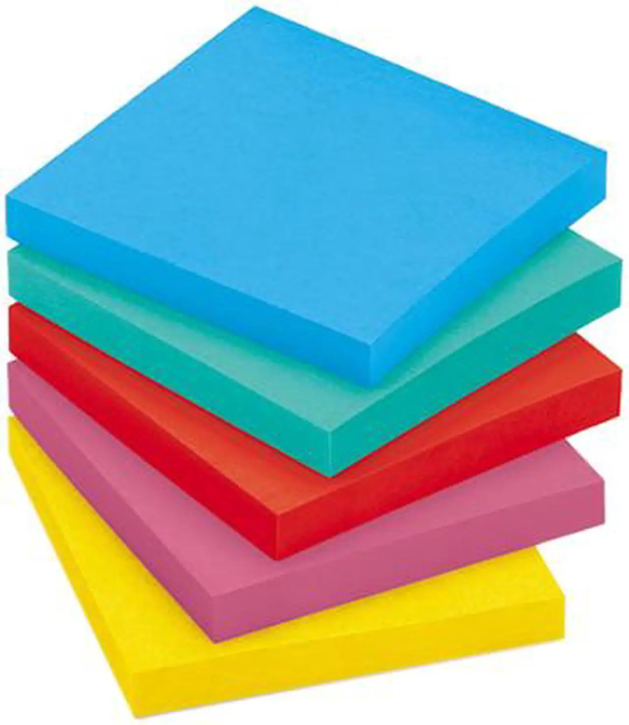Alt view image 2 of 2 - Post-it Notes 6545UC Original Pads in Jaipur Colors, 3 x 3, 100/Pad, 5 Pads/Pack, 1 Pack