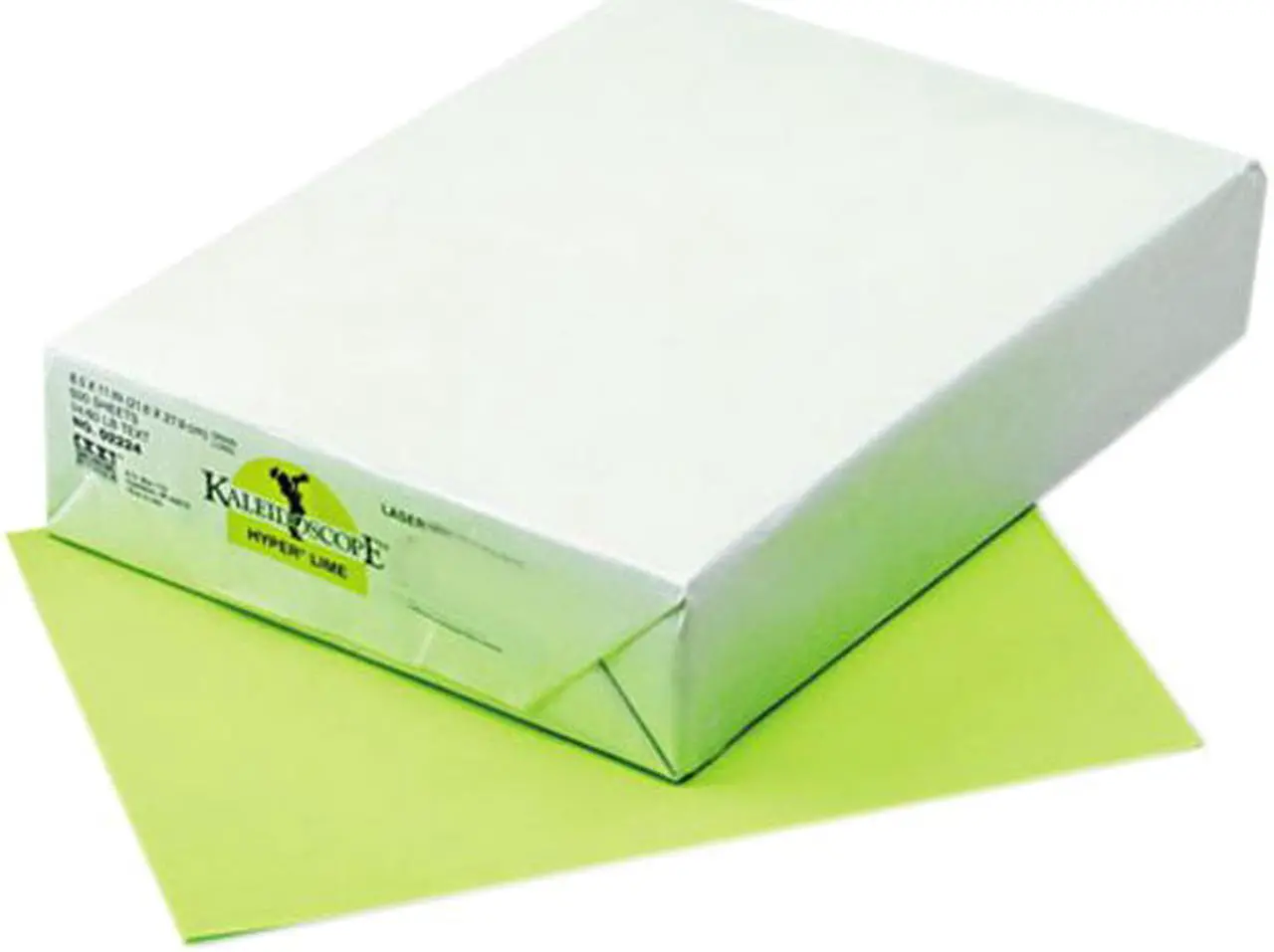 Main image of Pacon 102224 Kaleidoscope Multipurpose Colored Paper, 24lb, 8-1/2 x 11, Lime, 500/Ream