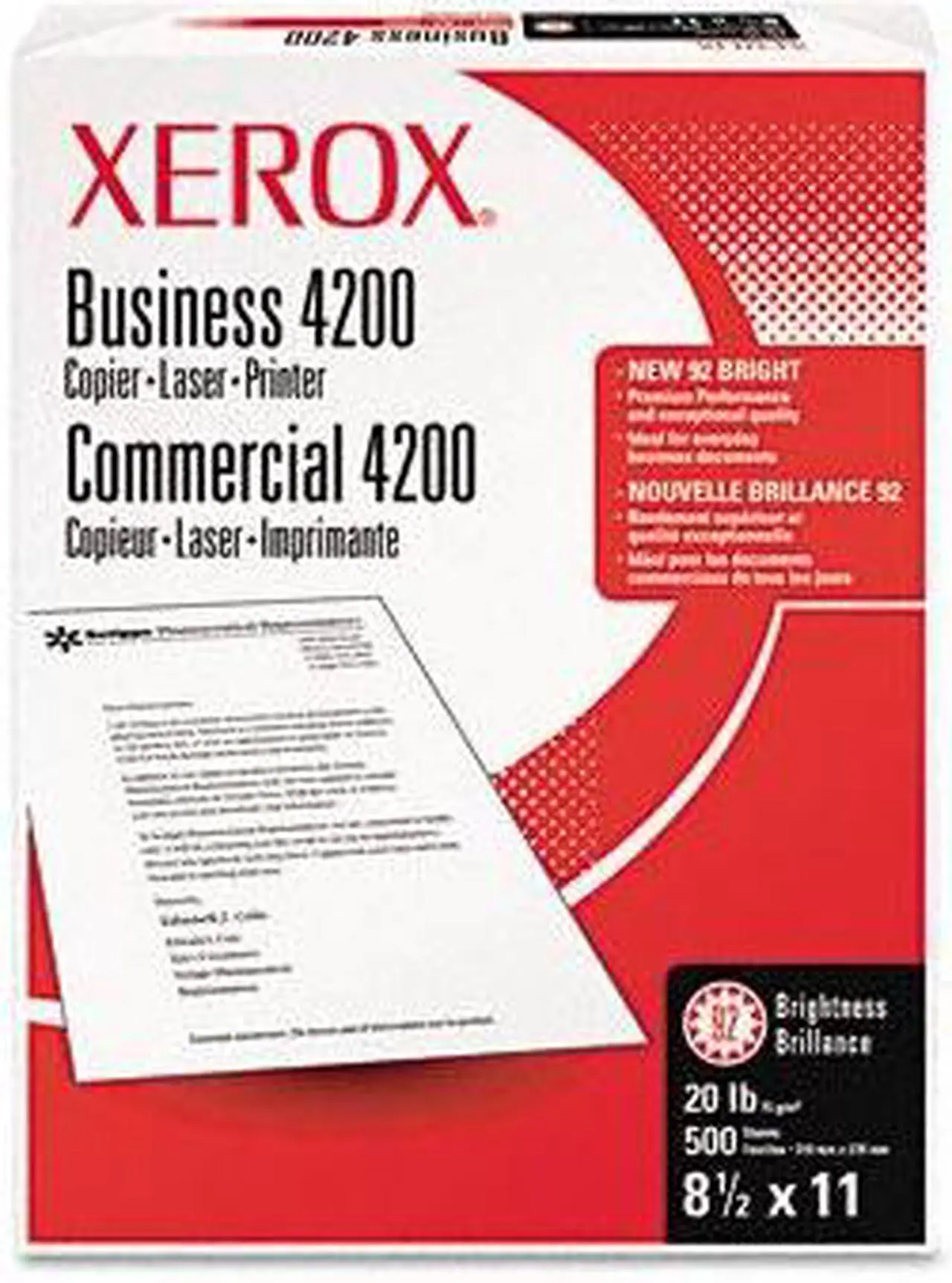 Main image of Xerox 3R2051 Business 4200 Copy Paper, 92 Brightness, 20lb, 8-1/2 x 14, White, 500 Shts/Rm