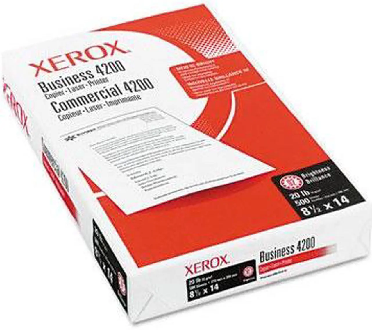 Alt view image 2 of 3 - Xerox 3R2051 Business 4200 Copy Paper, 92 Brightness, 20lb, 8-1/2 x 14, White, 500 Shts/Rm