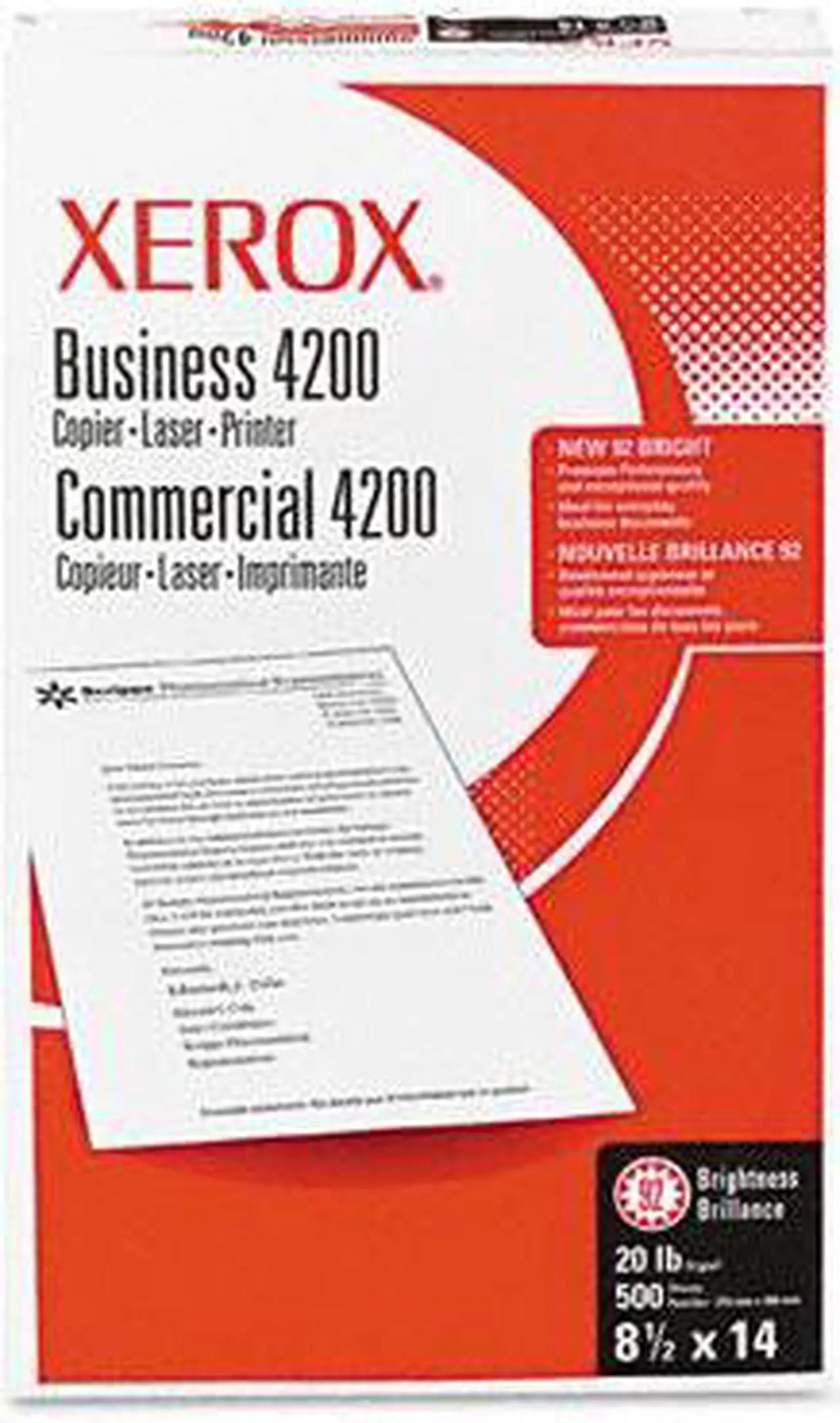 Alt view image 3 of 3 - Xerox 3R2051 Business 4200 Copy Paper, 92 Brightness, 20lb, 8-1/2 x 14, White, 500 Shts/Rm