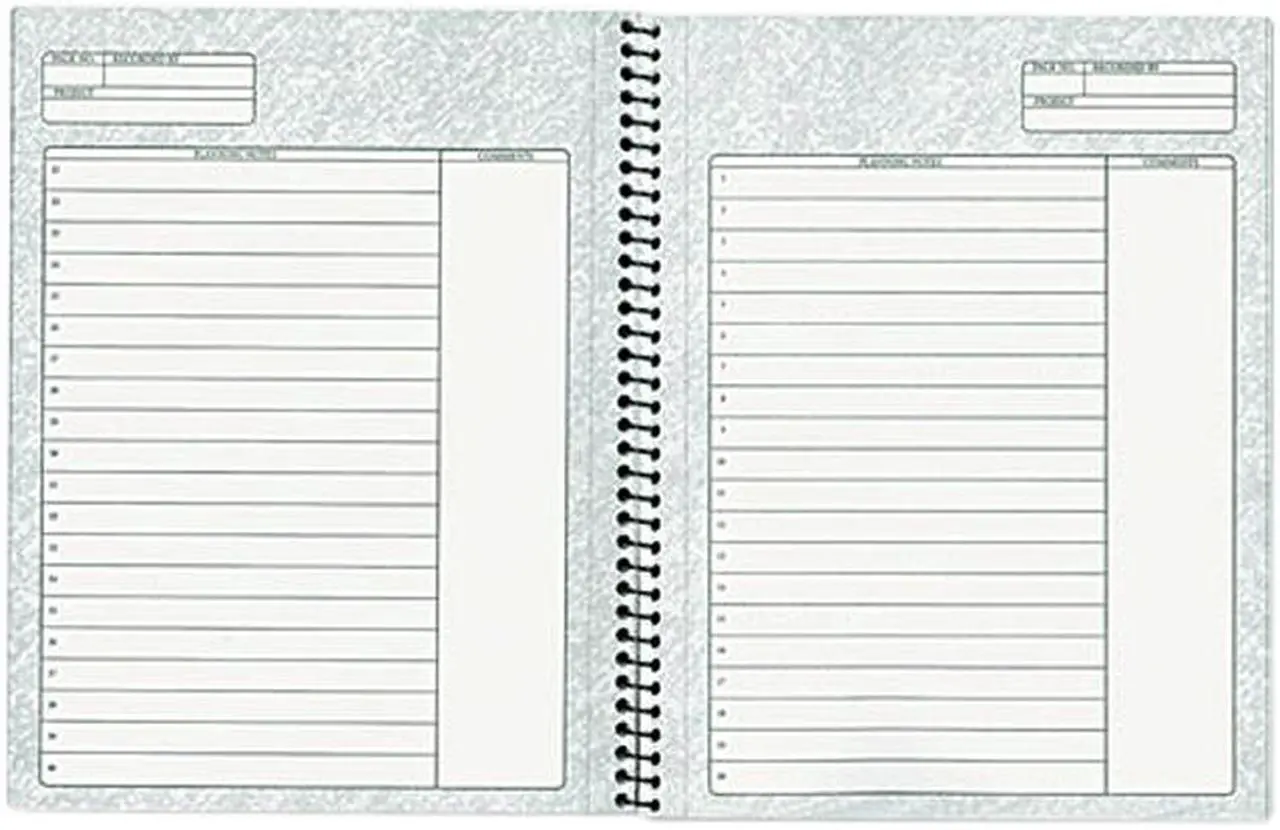 Main image of Tops 63754 Noteworks Project Planner w/Paperboard Cover, 8-1/2 x 6-3/4