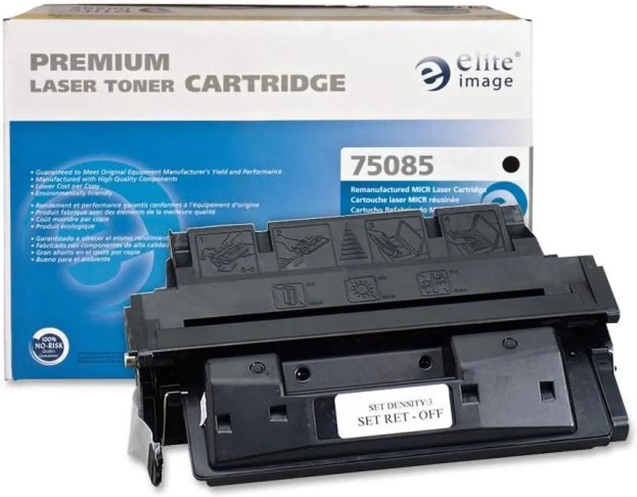 Main image of Elite Image Compatible MICR Secure Black Toner Cartridge Replacement for HP 27X C4127X