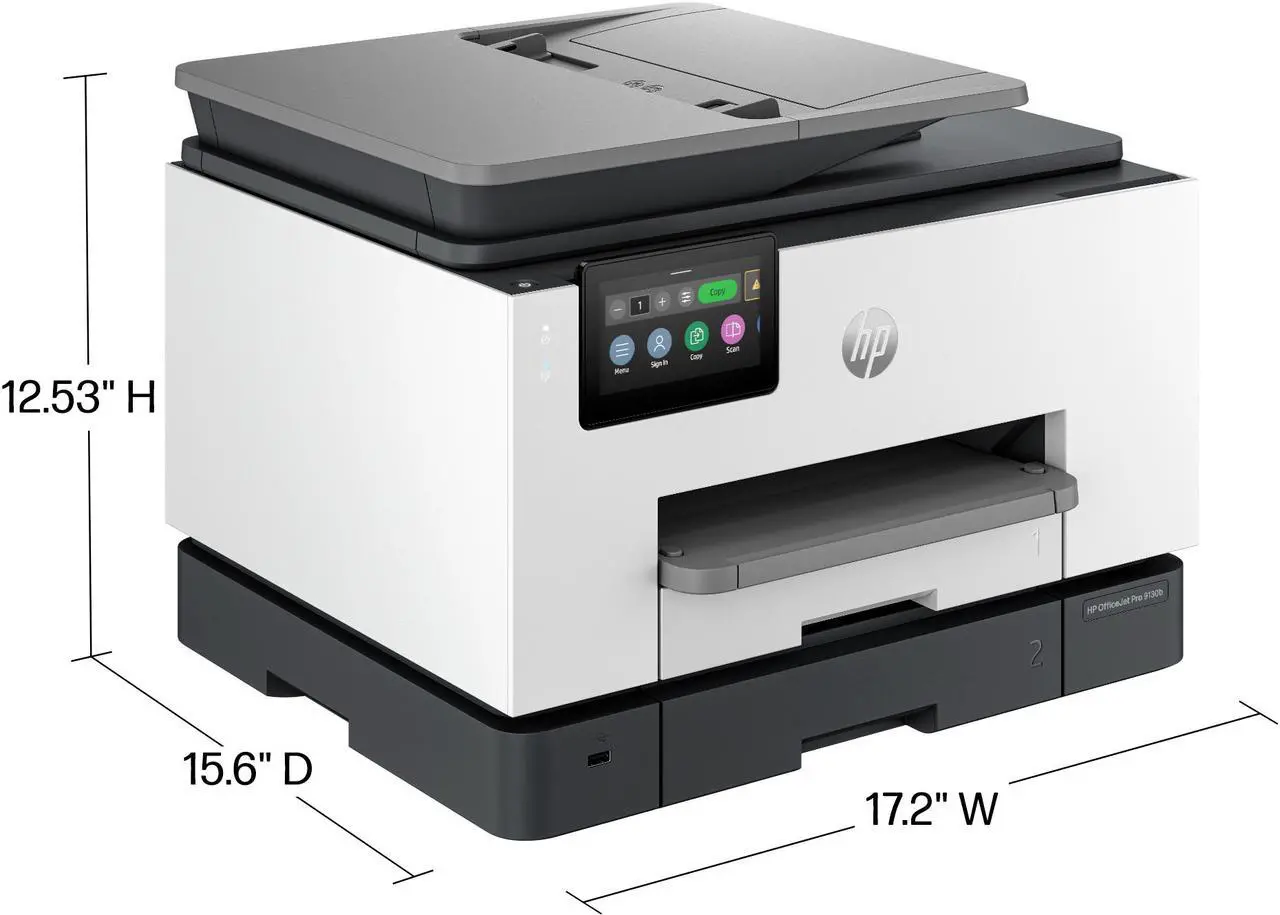 Alt view image 5 of 16 - HP OfficeJet Pro 9130b All-in-One Printer