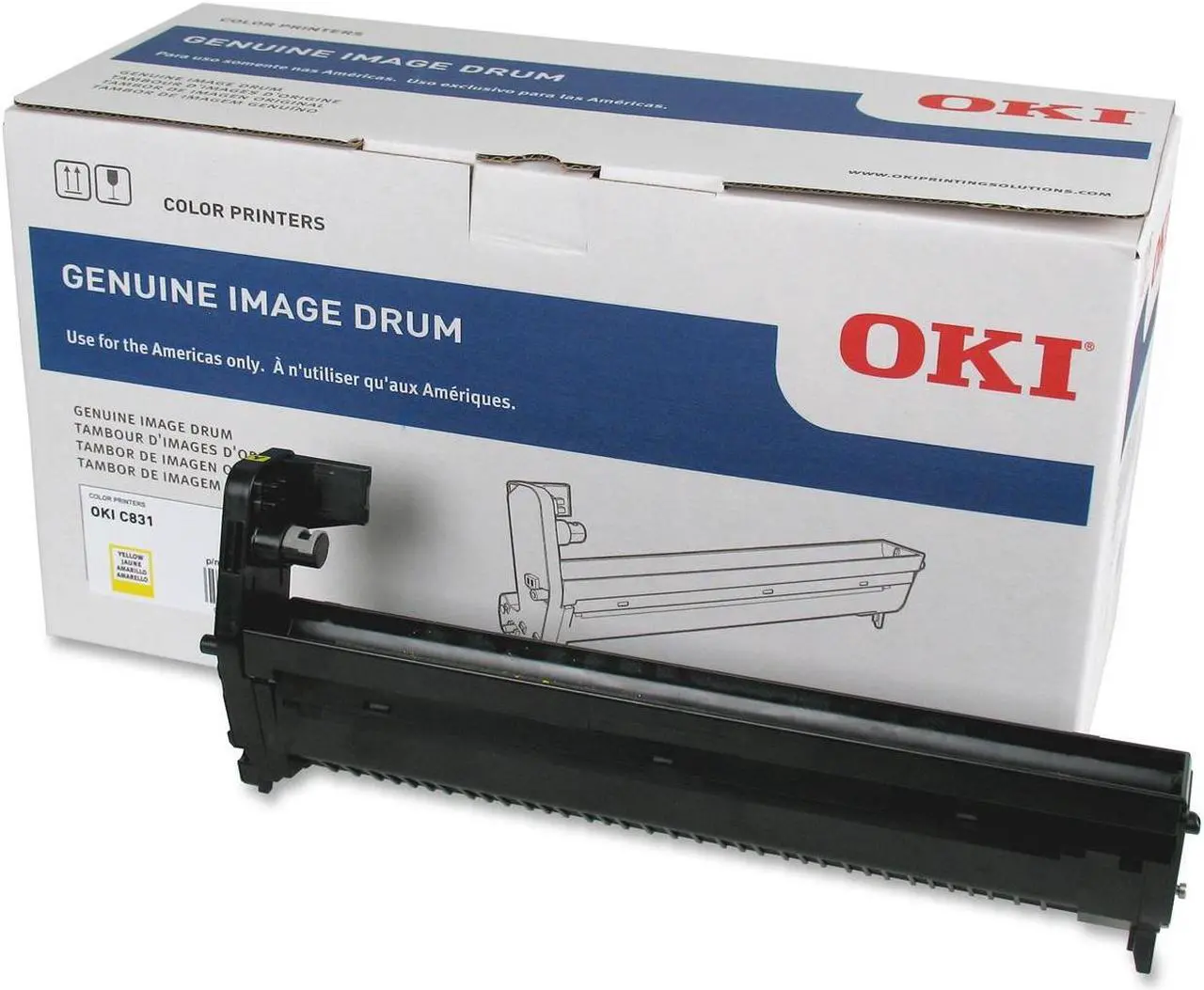 Main image of OKIDATA 44844413 30K Yellow image Drum for C831 Series