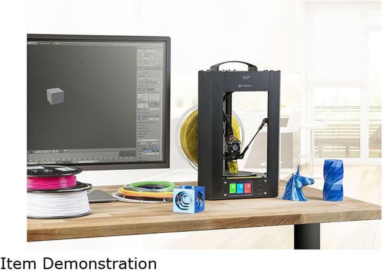 Alt view image 6 of 6 - Monoprice Mini Delta v2 3D Printer (110 x 120mm) Heated Build Plate, PoloPrint Pro Wi-Fi, Auto Resume, Advanced Gcode Auto Leveling, Open Source, Works with PLA & ABS