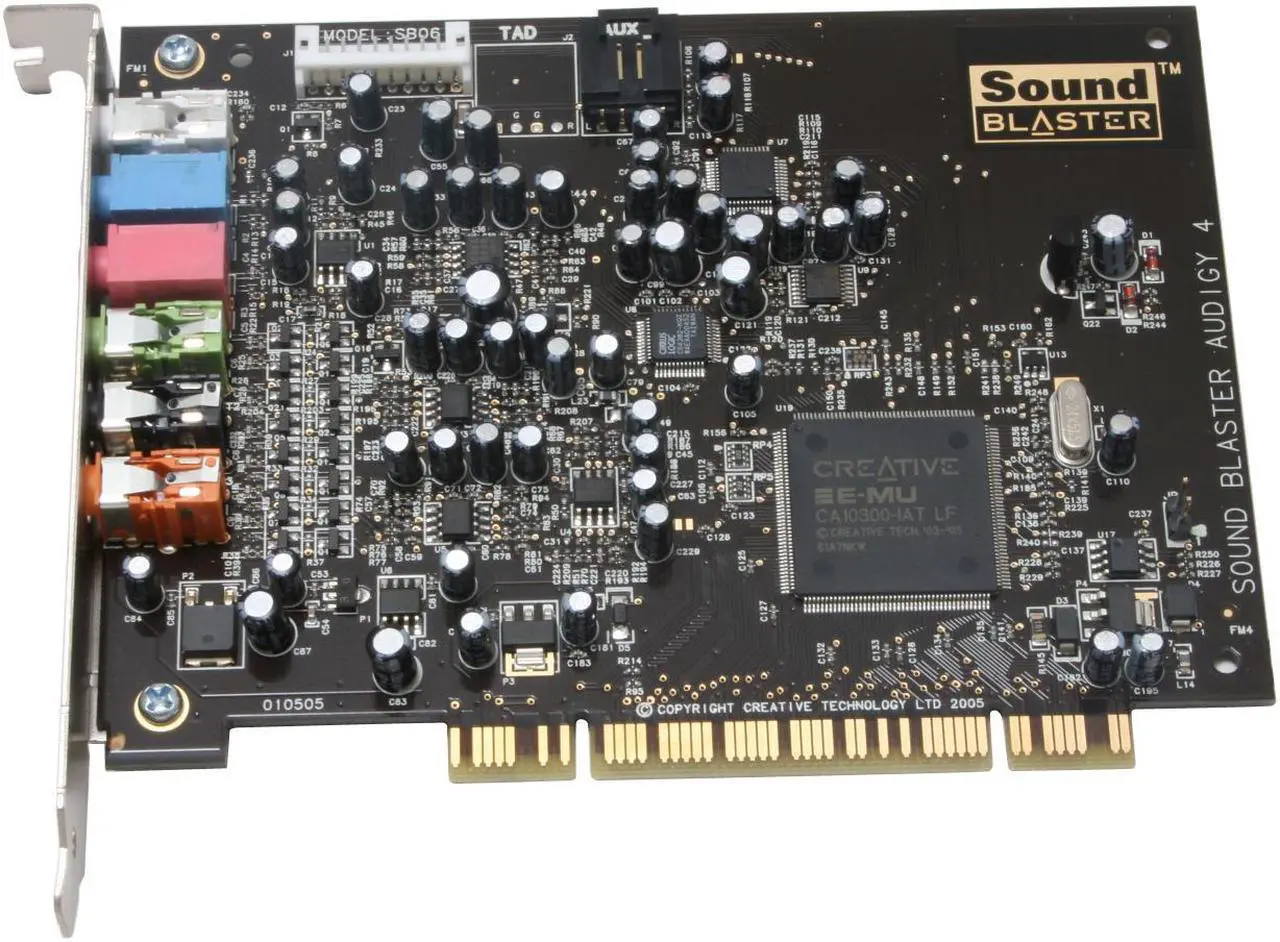 Alt view image 3 of 6 - Creative Sound Blaster Audigy 4 SB0610 7.1 Channels 24-bit 192KHz PCI Interface Sound Card