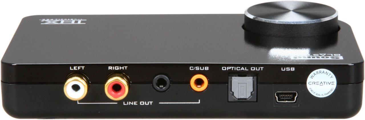Alt view image 6 of 6 - Creative 70SB109500008 5.1 Channels 24-bit 96KHz USB Interface X-Fi Surround 5.1 Pro