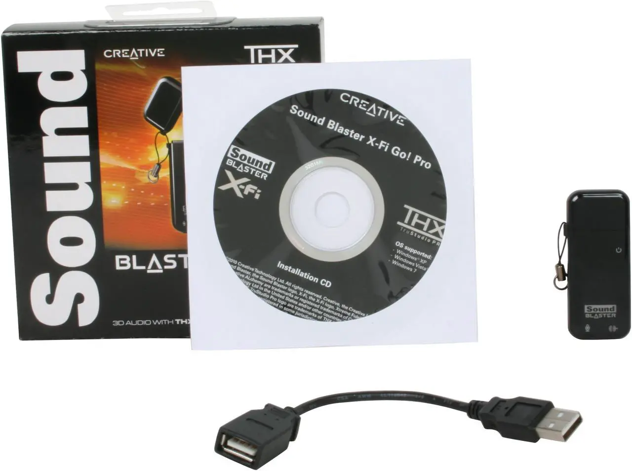 Alt view image 7 of 8 - Creative Sound Blaster X-Fi Go! Pro 24-bit 44.1KHz USB Interface Portable USB Sound Card