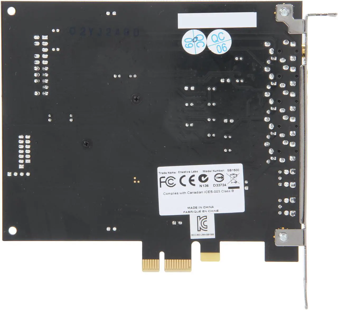 Alt view image 4 of 5 - Creative Sound Blaster Z 70SB150200000 5.1 Channels 24-bit PCI Express (x1, x4 or x16) Interface Sound Card