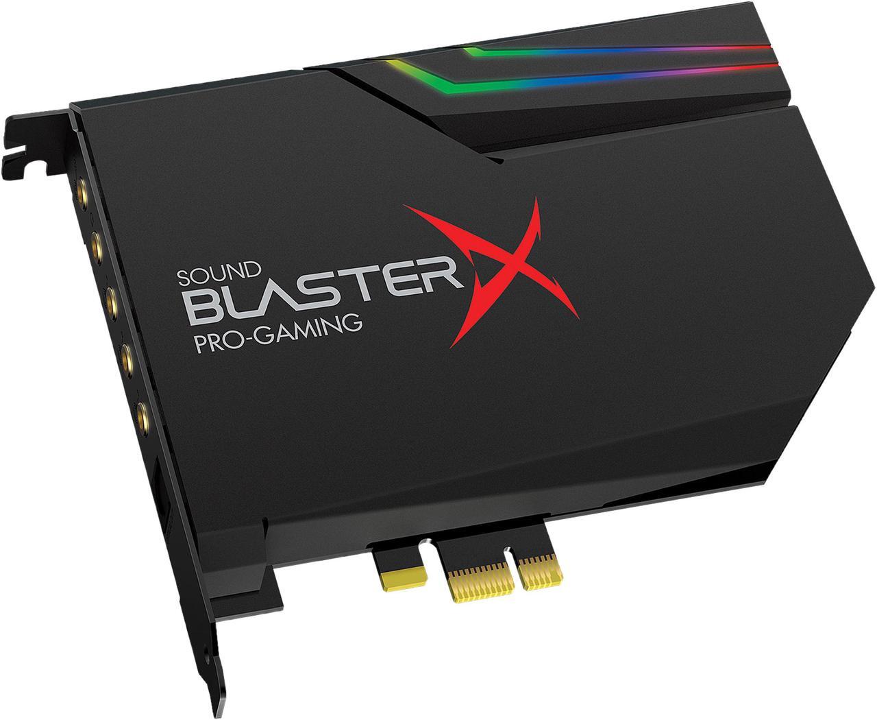 Main image of Creative Sound BlasterX AE-5 RGB 5.1 Discrete / 7.1 Virtual Surround Pro Gaming PCIe Sound Card