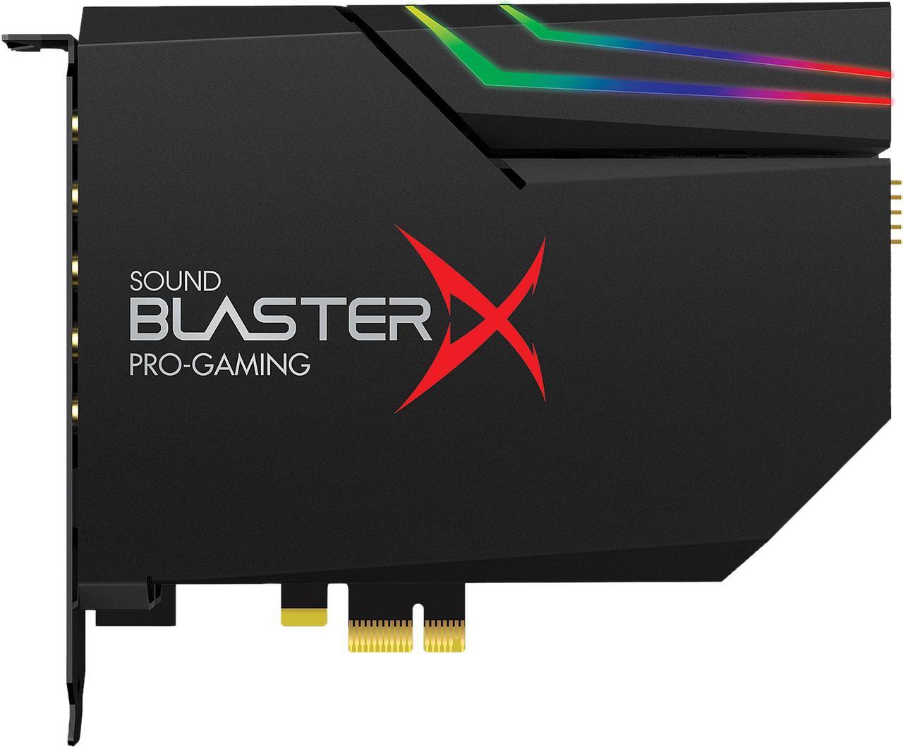 Alt view image 2 of 4 - Creative Sound BlasterX AE-5 RGB 5.1 Discrete / 7.1 Virtual Surround Pro Gaming PCIe Sound Card