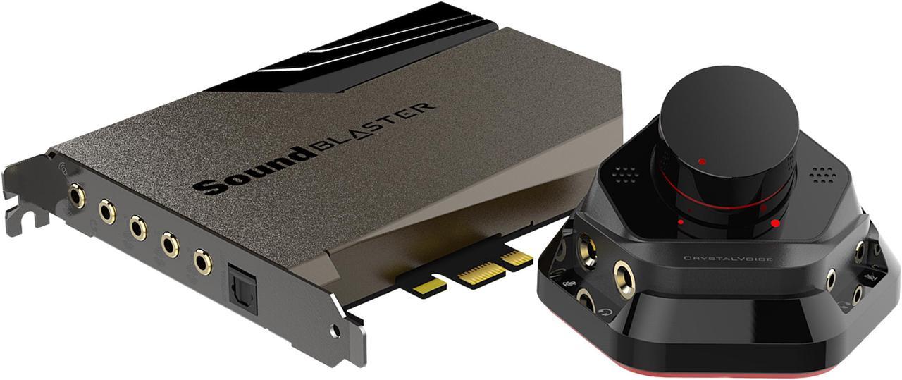 Main image of Creative Sound Blaster AE-7 Hi-Res Internal PCIe Sound Card, Quad-Core Processor, 127dB DNR ESS SABRE-class 9018 DAC, Xamp Discrete Custom Bi-amp, Discrete 5.1/Virtual 7.1, Dolby, DTS Encoding (Black)