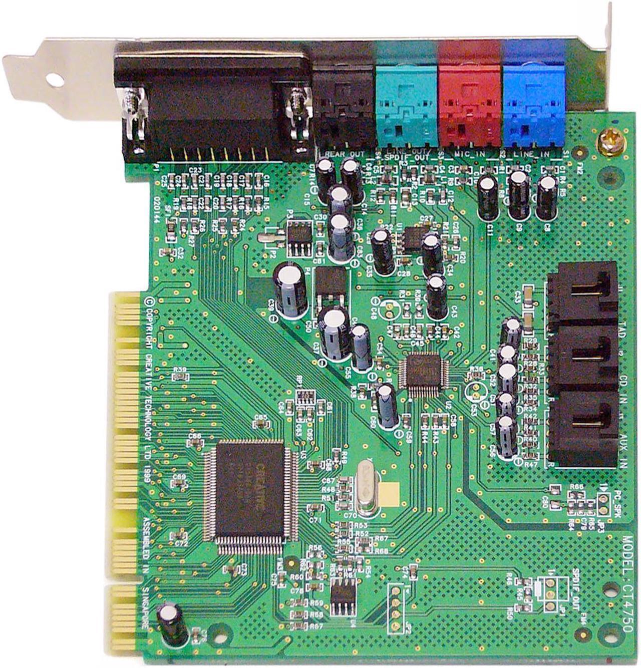 Alt view image 2 of 3 - Creative Sound Blaster 128 PCI CT4750 4 Channels 16-bit 48KHz PCI Interface Sound Card - OEM