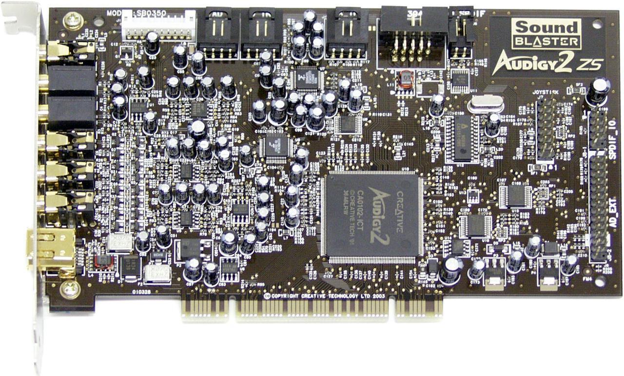 Alt view image 2 of 7 - Creative Sound Blaster Audigy2 ZS Platinum 7.1 Channels 24-bit 192KHz PCI Interface Sound Card