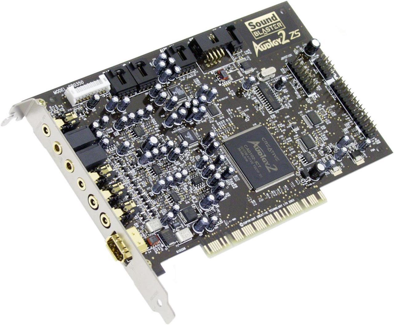 Main image of Creative Sound Blaster Audigy2 ZS Platinum 7.1 Channels 24-bit 192KHz PCI Interface Sound Card