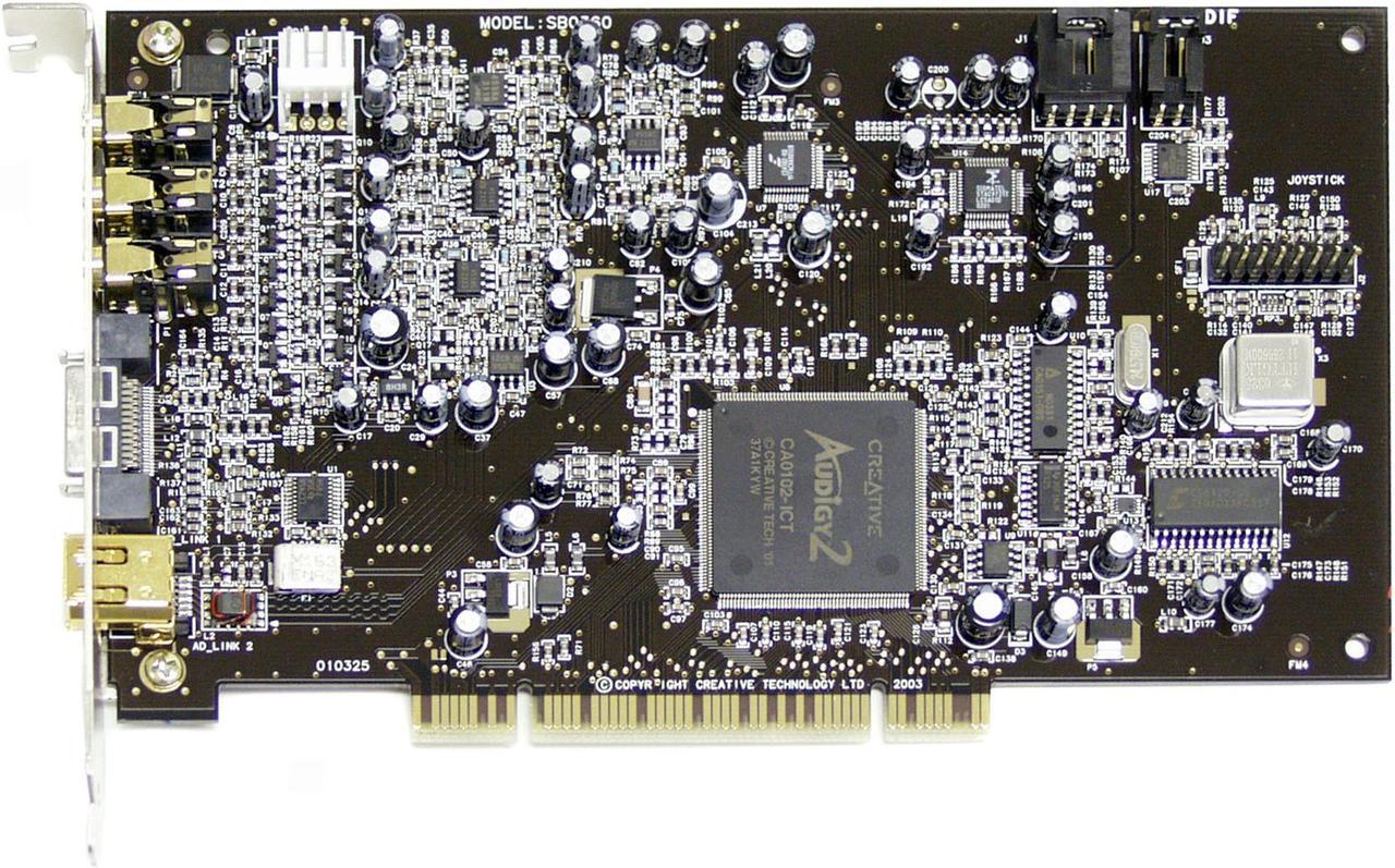Alt view image 2 of 8 - Creative Sound Blaster Audigy2 ZS Platinum Pro 70SB036000000 7.1 Channels 24-bit 192KHz PCI Interface Sound Card