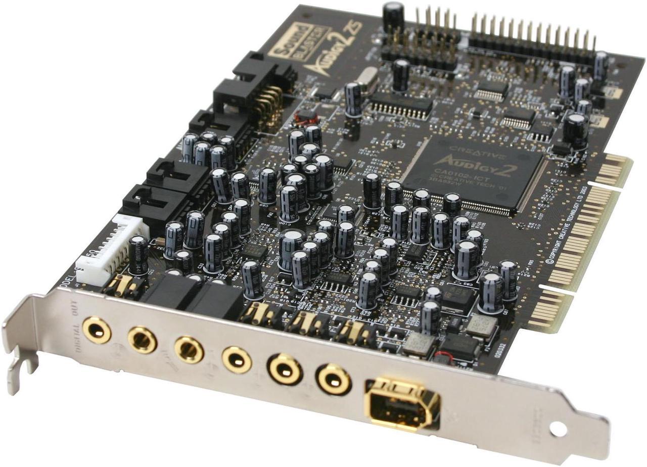 Creative Sound Blaster Audigy2 ZS SB0350 5.1 Channels 24-bit 192KHz PCI Interface Sound Card