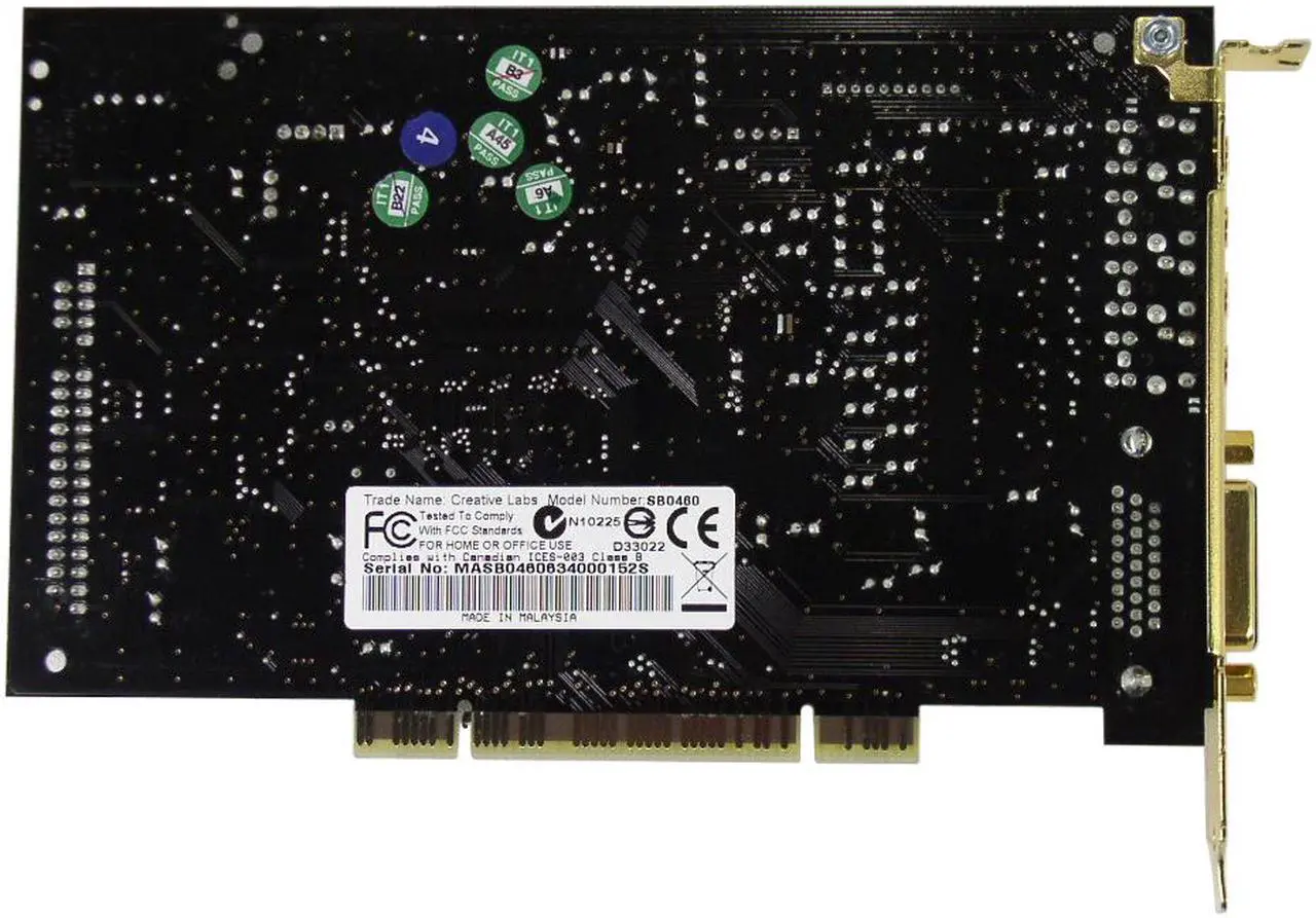 Alt view image 3 of 3 - Creative Sound Blaster X-Fi XtremeMusic 7.1 Channels 24-bit 96KHz PCI Interface Sound Card
