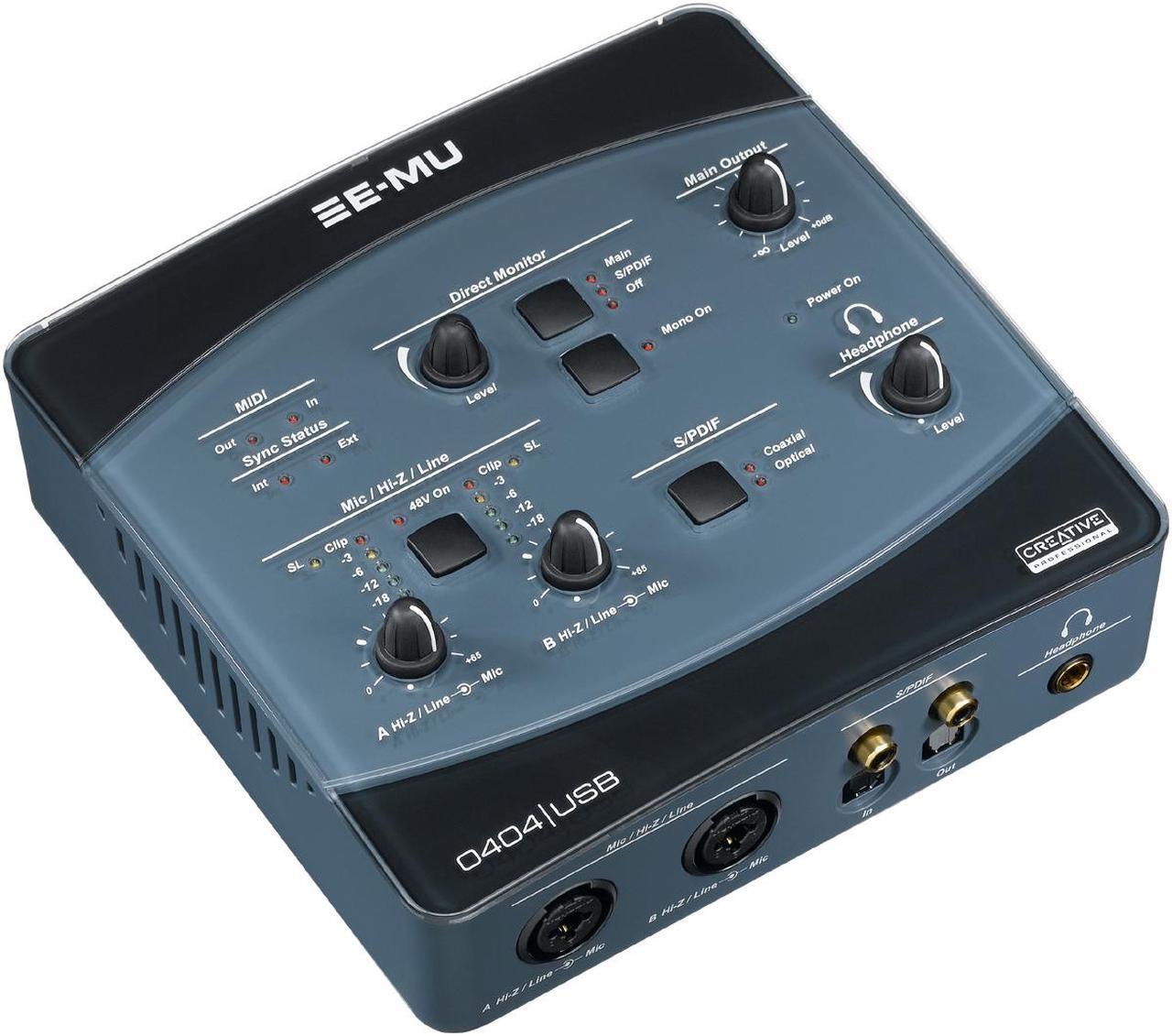 Main image of E-MU 0404 24-bit 192KHz USB 2.0 Interface Audio/MIDI Interface