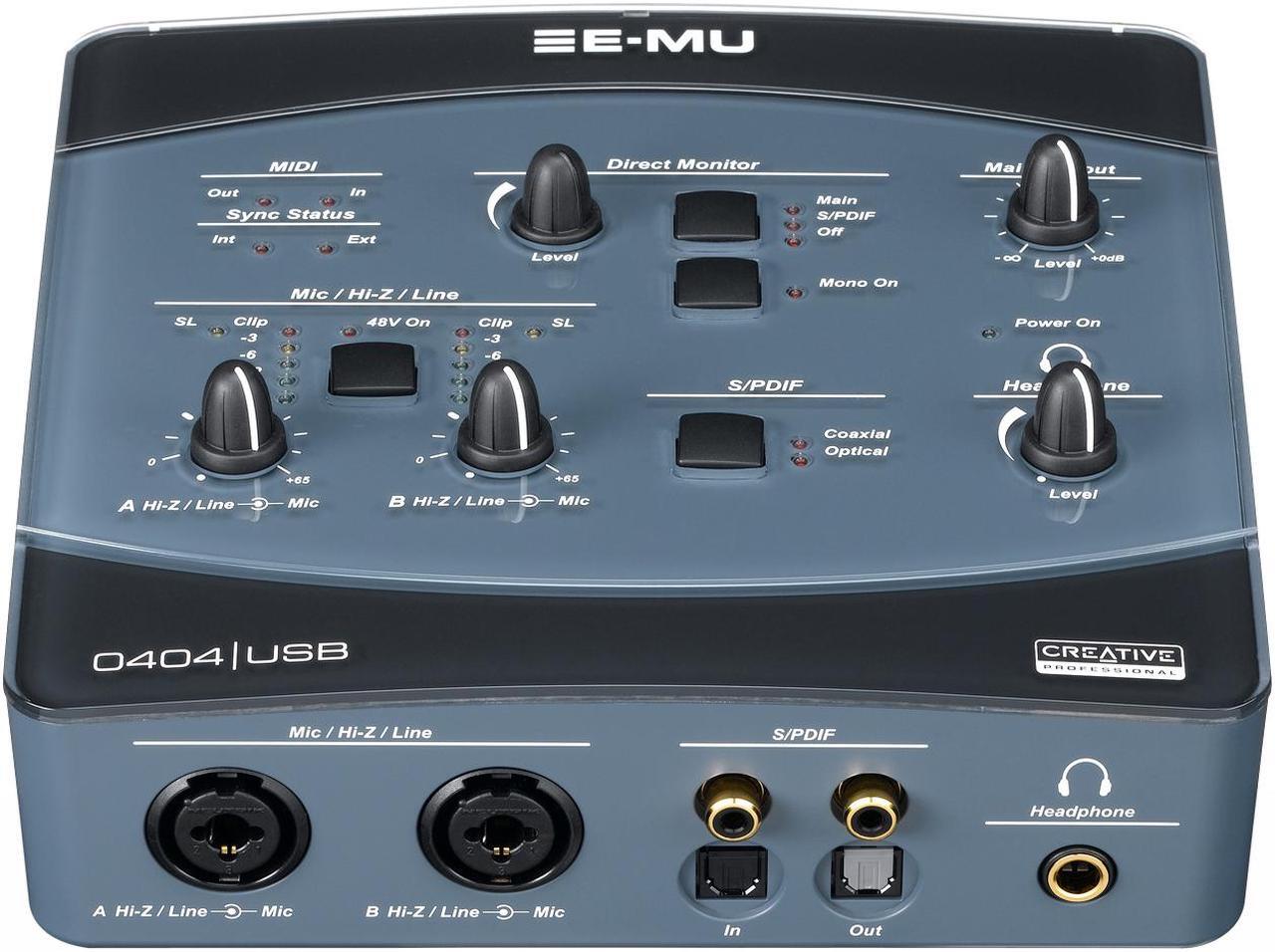 Alt view image 2 of 3 - E-MU 0404 24-bit 192KHz USB 2.0 Interface Audio/MIDI Interface