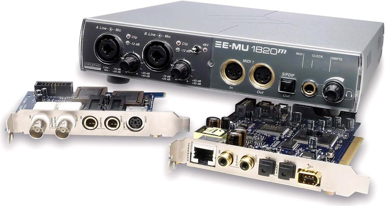 Main image of E-MU 1820M 7.1 Channels 24-bit 192KHz PCI Interface Sound Card