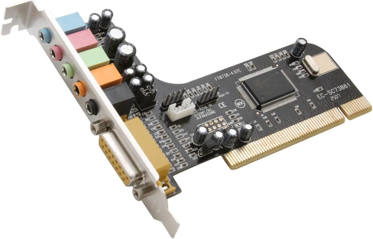 Main image of StarTech.com PCISOUND5CH 5.1 Channels 24-bit 48KHz PCI Interface Sound Card