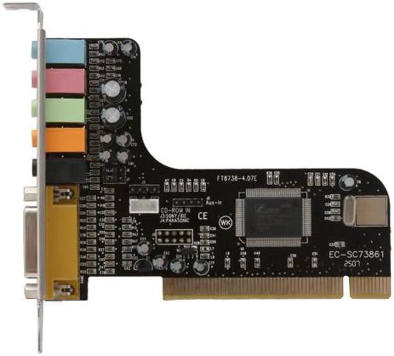 Alt view image 3 of 6 - StarTech.com PCISOUND5CH 5.1 Channels 24-bit 48KHz PCI Interface Sound Card