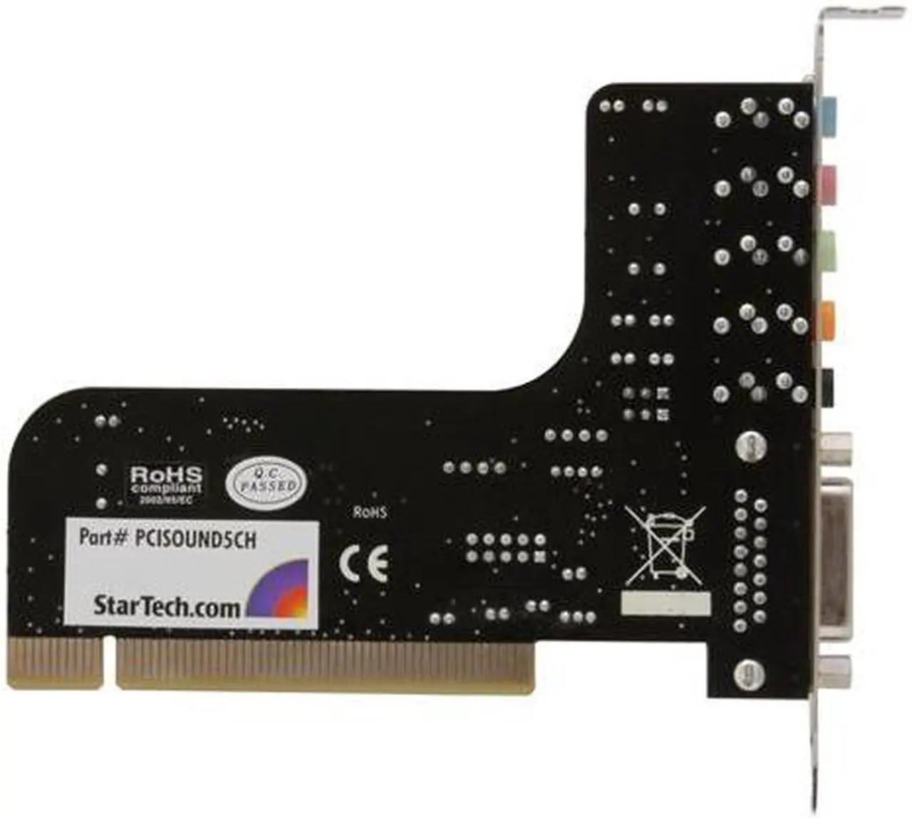 Alt view image 4 of 6 - StarTech.com PCISOUND5CH 5.1 Channels 24-bit 48KHz PCI Interface Sound Card