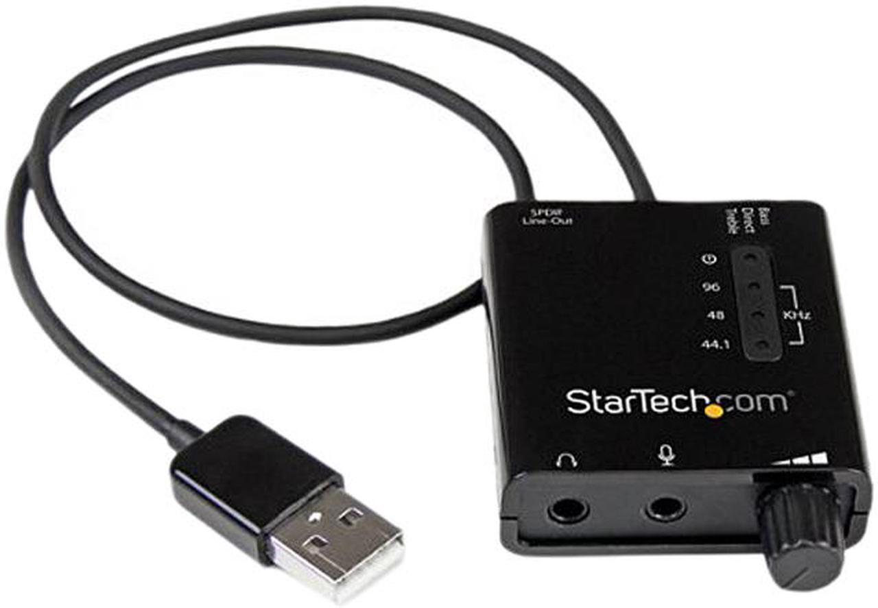 Main image of StarTech.com USB Stereo Audio Adapter External Sound Card with SPDIF Digital Audio