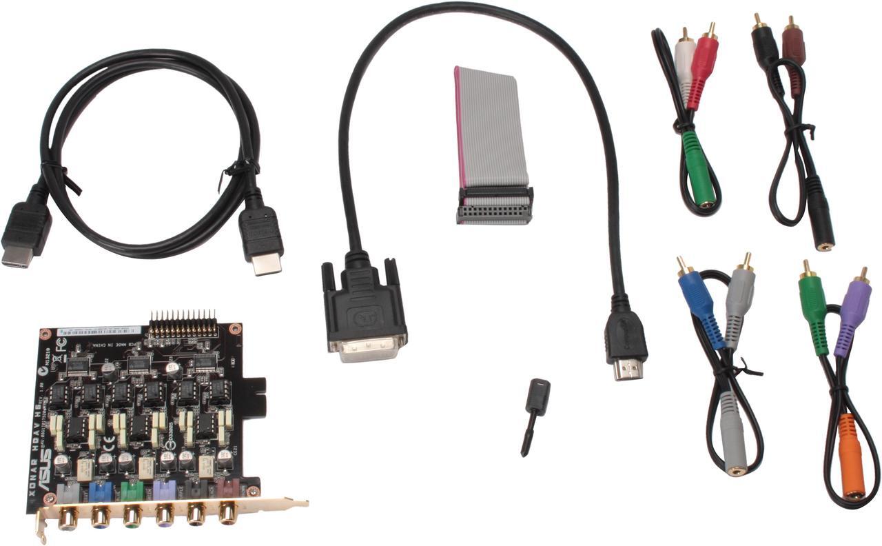 Alt view image 6 of 8 - ASUS Xonar HDAV1.3 Deluxe 7.1 Channels 24-bit 192KHz PCI Express x1 Interface Audio/Video Enhancement Combo Card