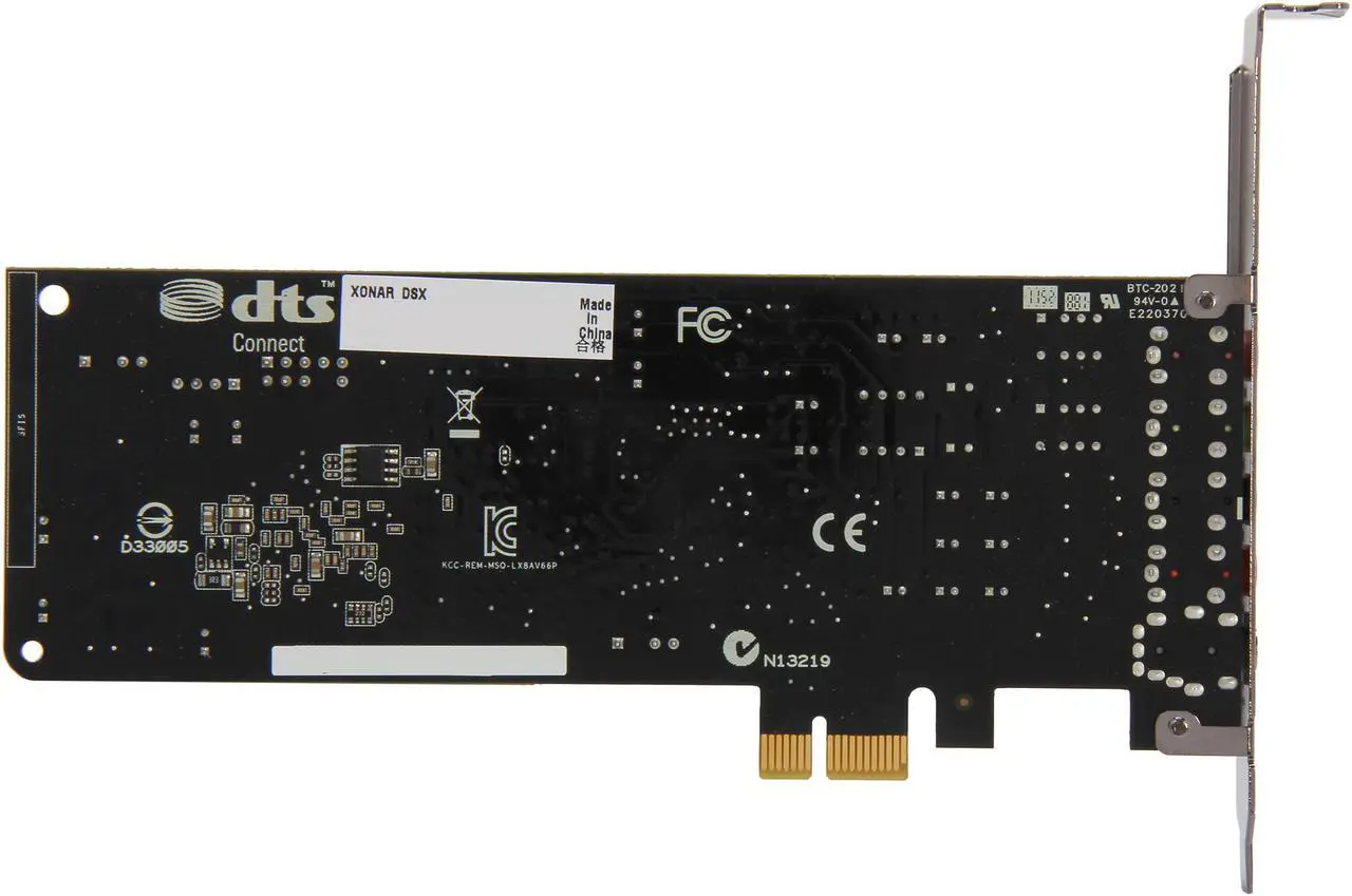 Alt view image 4 of 5 - ASUS XONAR DSX 7.1 Channels 24-bit 192KHz PCI Express x1 Interface Audio Card