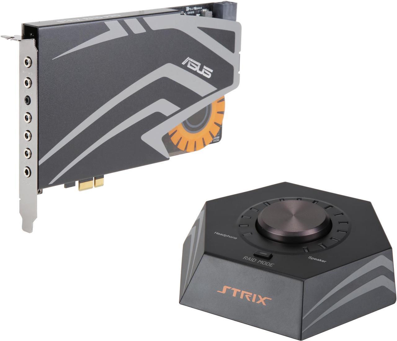 ASUS STRIX RAID PRO 8 Channels Analog Playback: 44.1K / 48K / 88.2K / 96K / 176.4K / 192KHz

Analog Recording:44.1K / 48K / 88.2K / 96K / 176.4K / 192KHz PCI Express Interface Sound Card