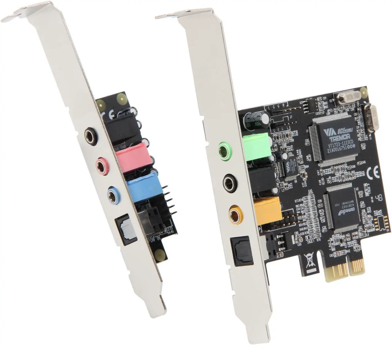 Main image of SYBA SD-PEX63034 7.1 Channels 24-bit 48KHz PCI Express x1 Interface Surround Sound Digital/Analog Audio Card