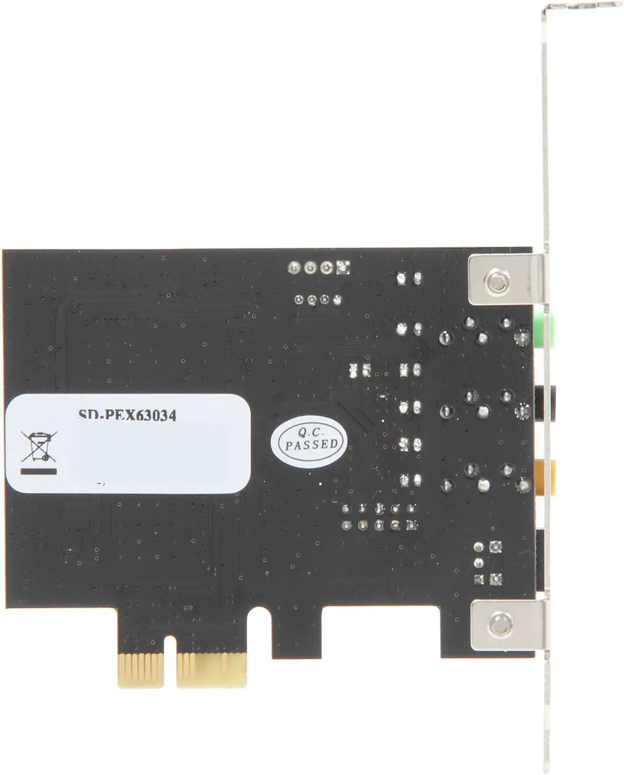 Alt view image 7 of 8 - SYBA SD-PEX63034 7.1 Channels 24-bit 48KHz PCI Express x1 Interface Surround Sound Digital/Analog Audio Card
