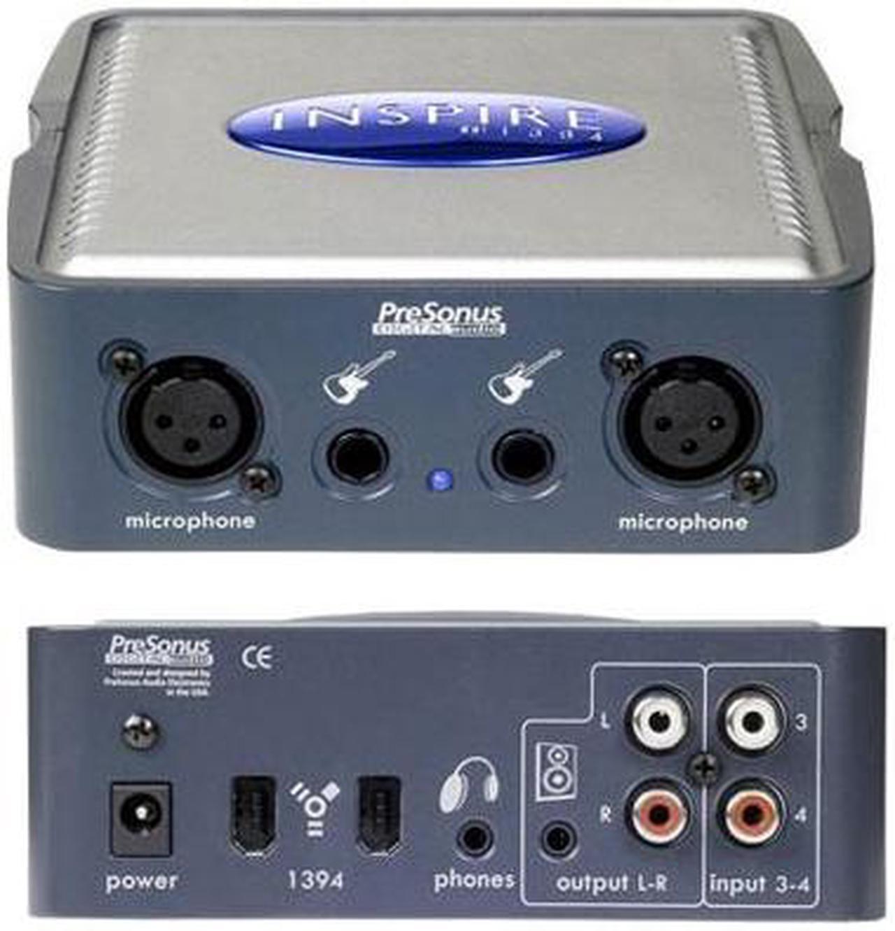 Main image of PreSonus Audio Inspire 1394 24-bit 96KHz IEEE 1394 Interface 4 x 4 FireWire Recording System