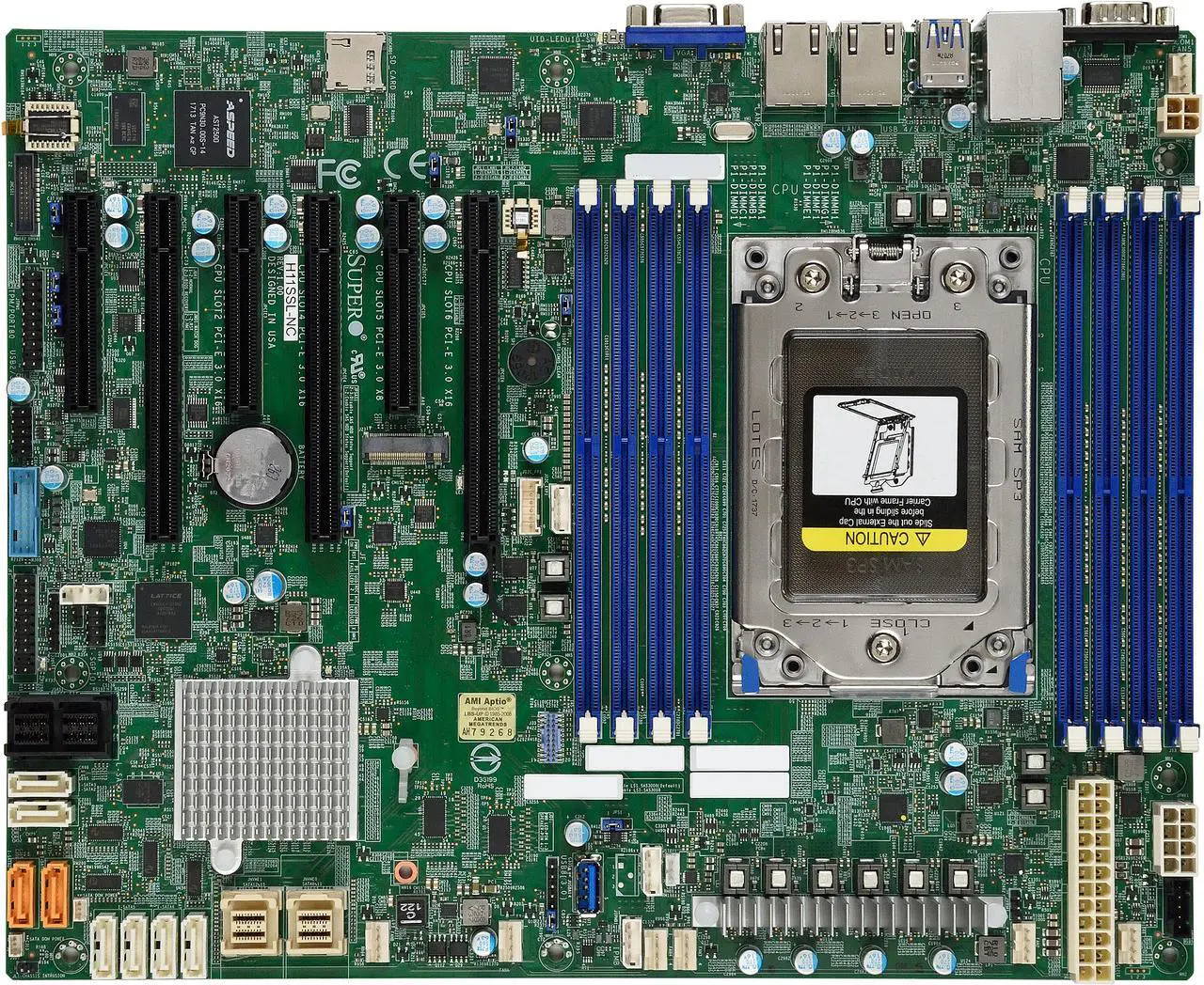 Main image of SuperMicro H11SSL-NC ATX Server Motherboard EPYC 7000-series