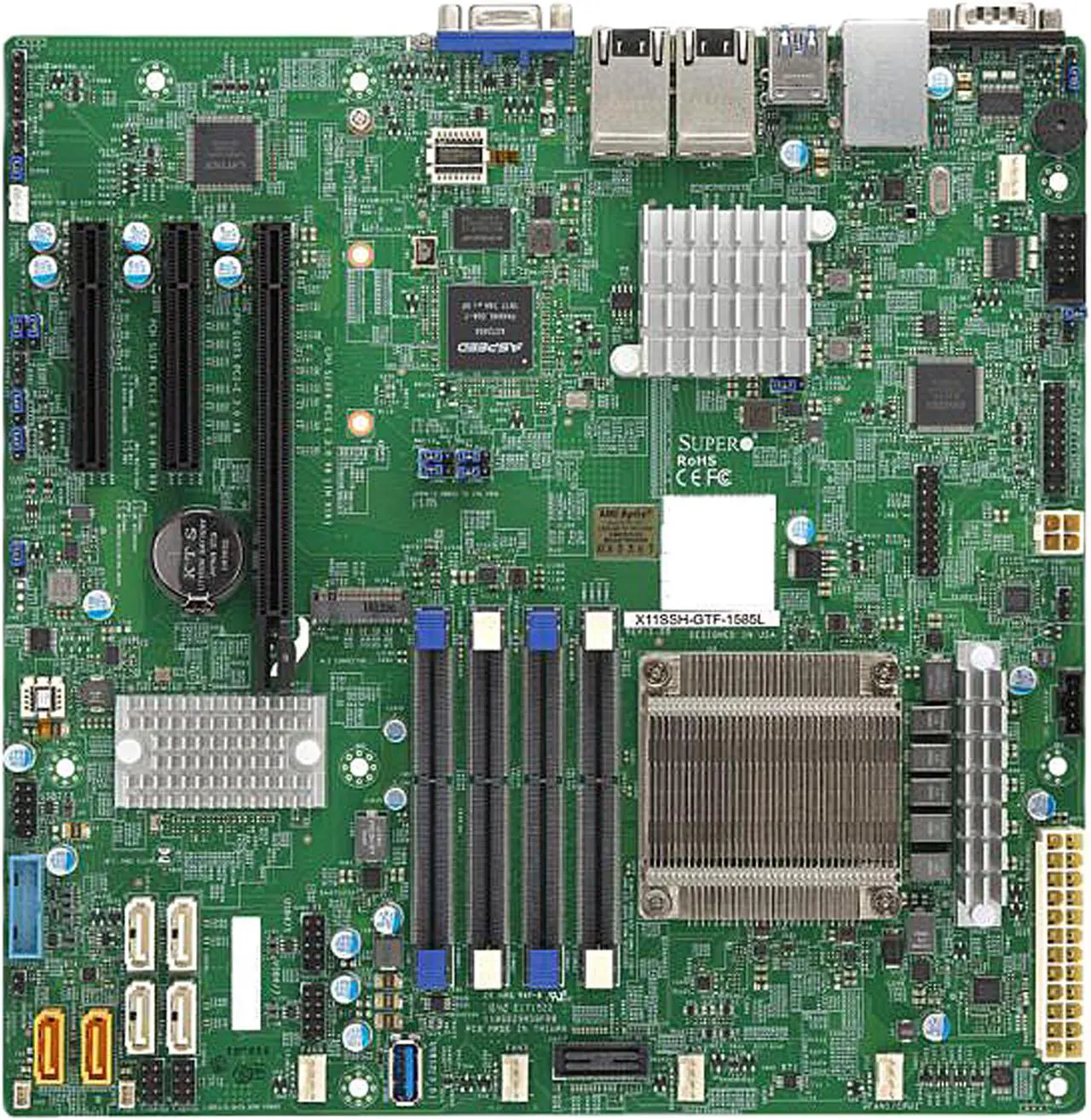 Supermicro X11SSH-GF-1585 Server Motherboard - Intel Chipset - Socket BGA-1440 - Intel Xeon E3-1585 V5 Quad-core (4 Core) - 1 x Retail Pack