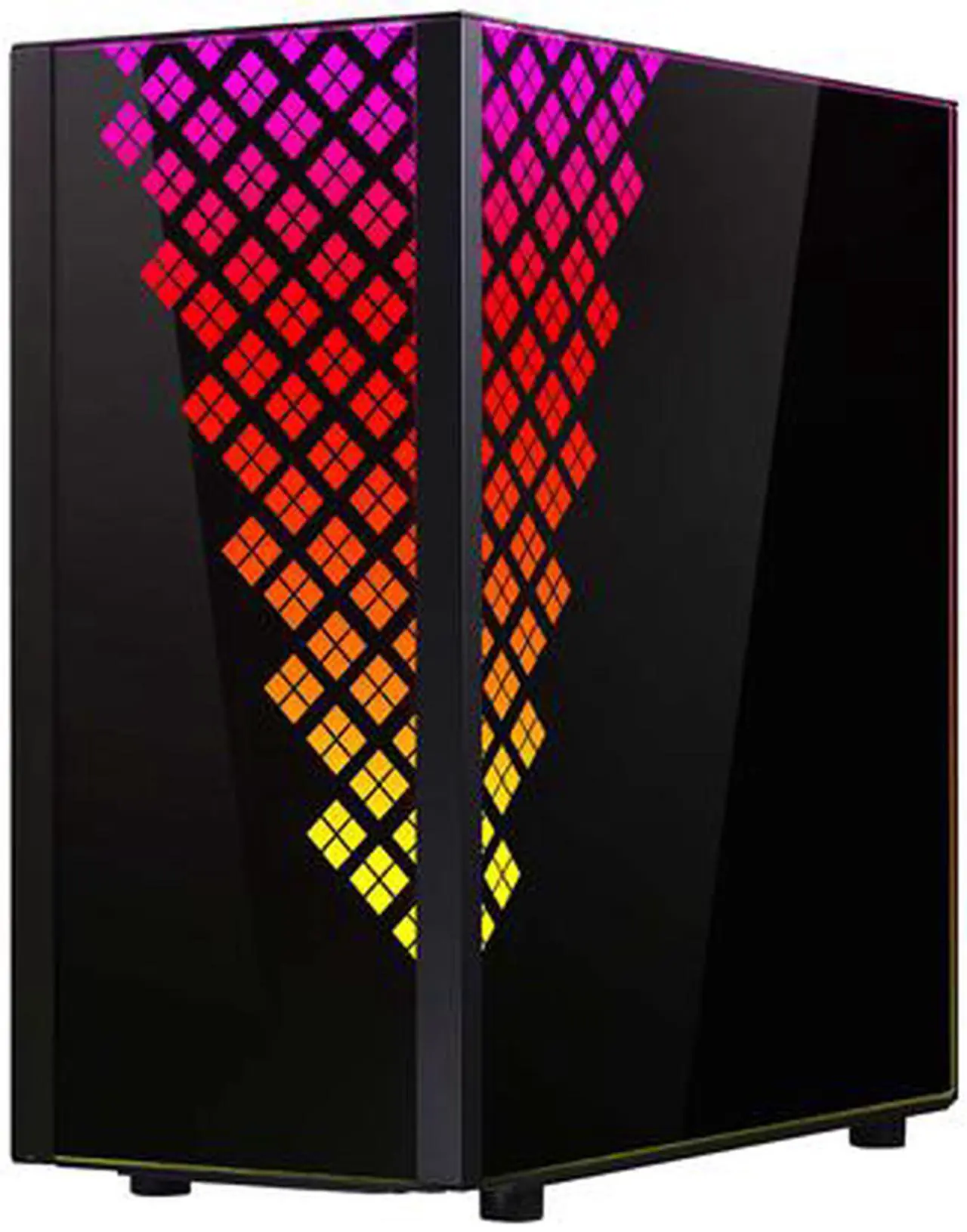 Alt view image 4 of 9 - BitFenix DAWN TG Case Black, 3 Sides Tempered Glass, E-ATX/ATX/Micro ATX/Mini ITX Form Factor, Asus AURA SYNC 3-pin Addressable RGB LED, BFC-DAW-500-KKGSK-RP