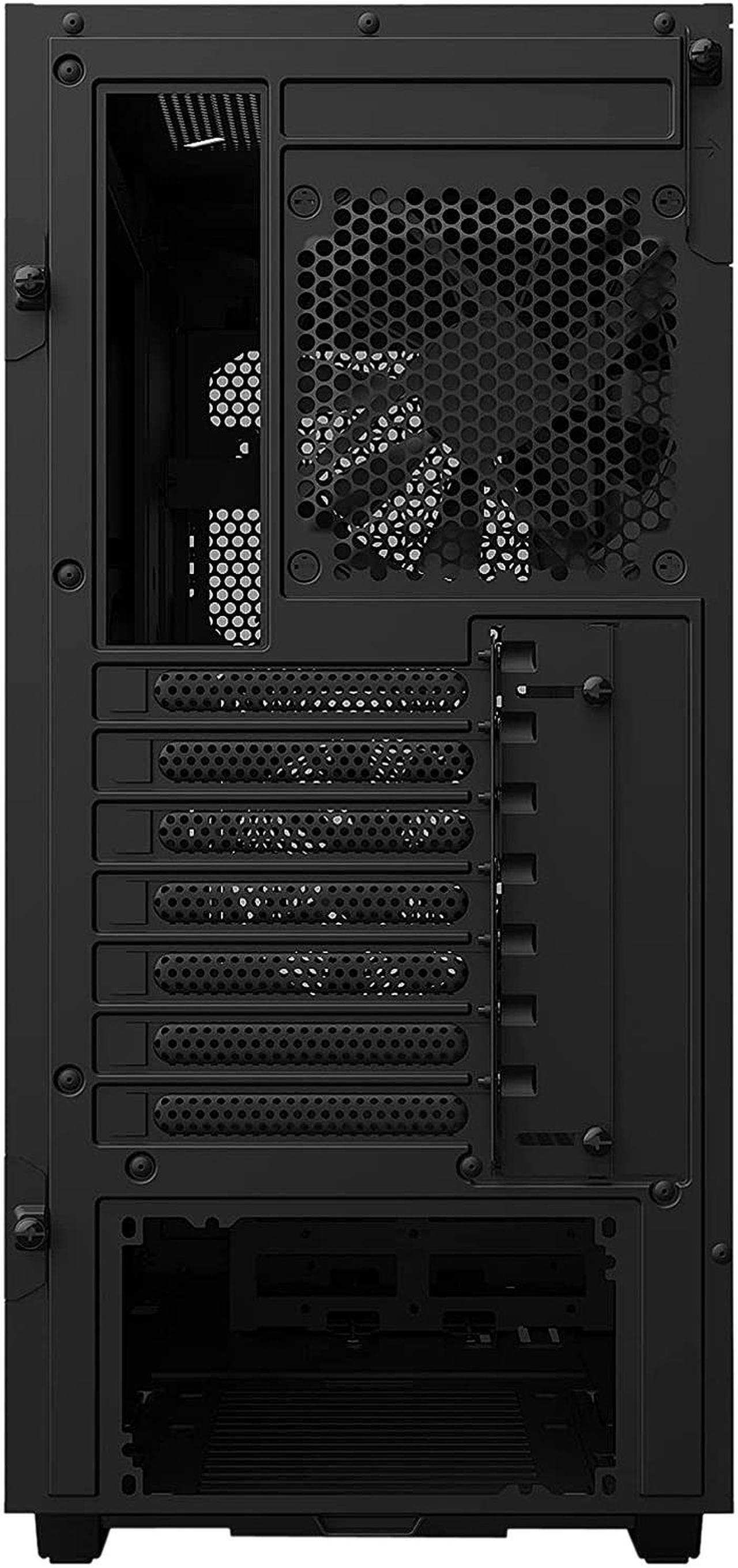 Alt view image 9 of 10 - NZXT H510 Flow Matte Black - Compact ATX PC Gaming Case - Tempered Glass - Enhanced Cable Management - Water-Cooling Ready
