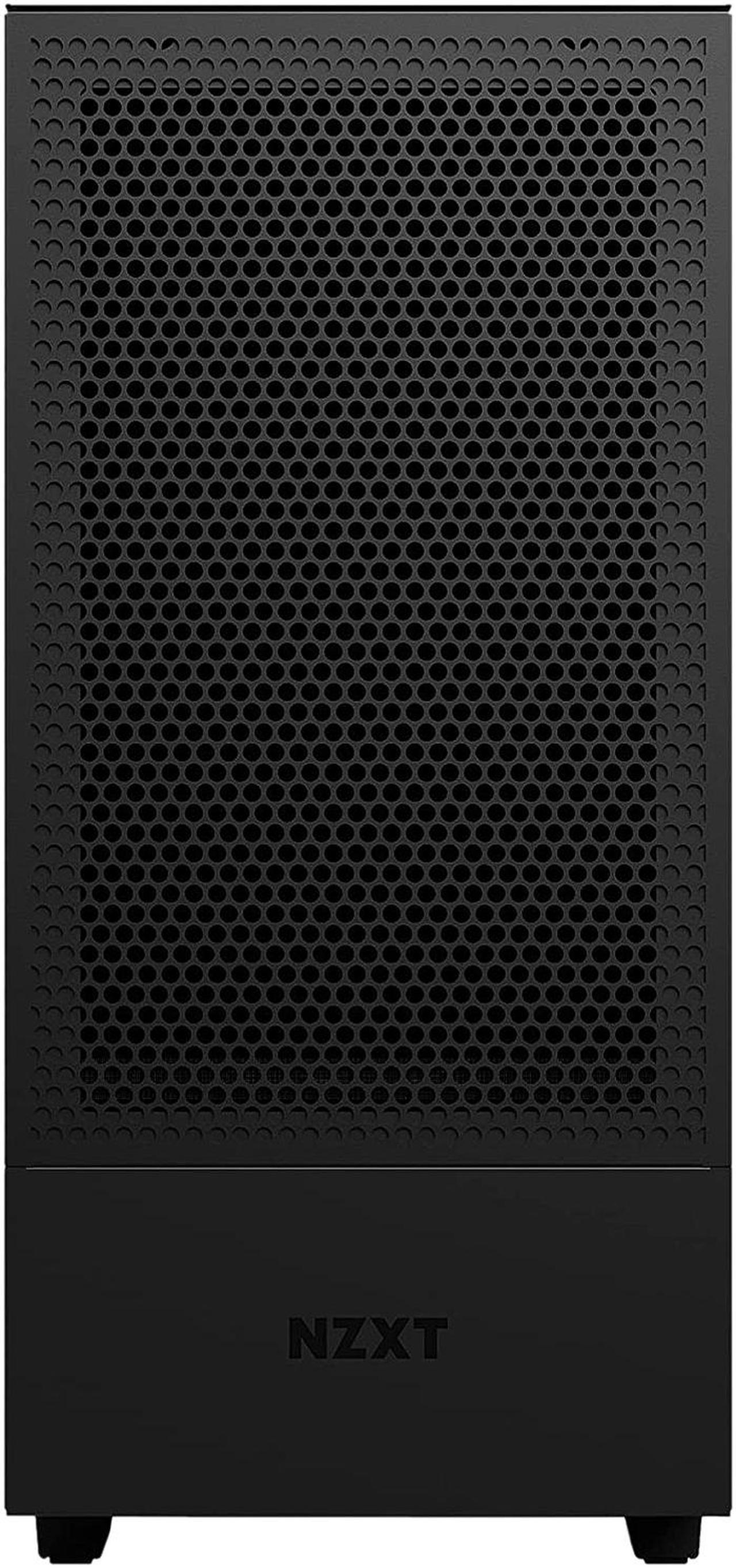 Alt view image 3 of 10 - NZXT H510 Flow Matte Black - Compact ATX PC Gaming Case - Tempered Glass - Enhanced Cable Management - Water-Cooling Ready