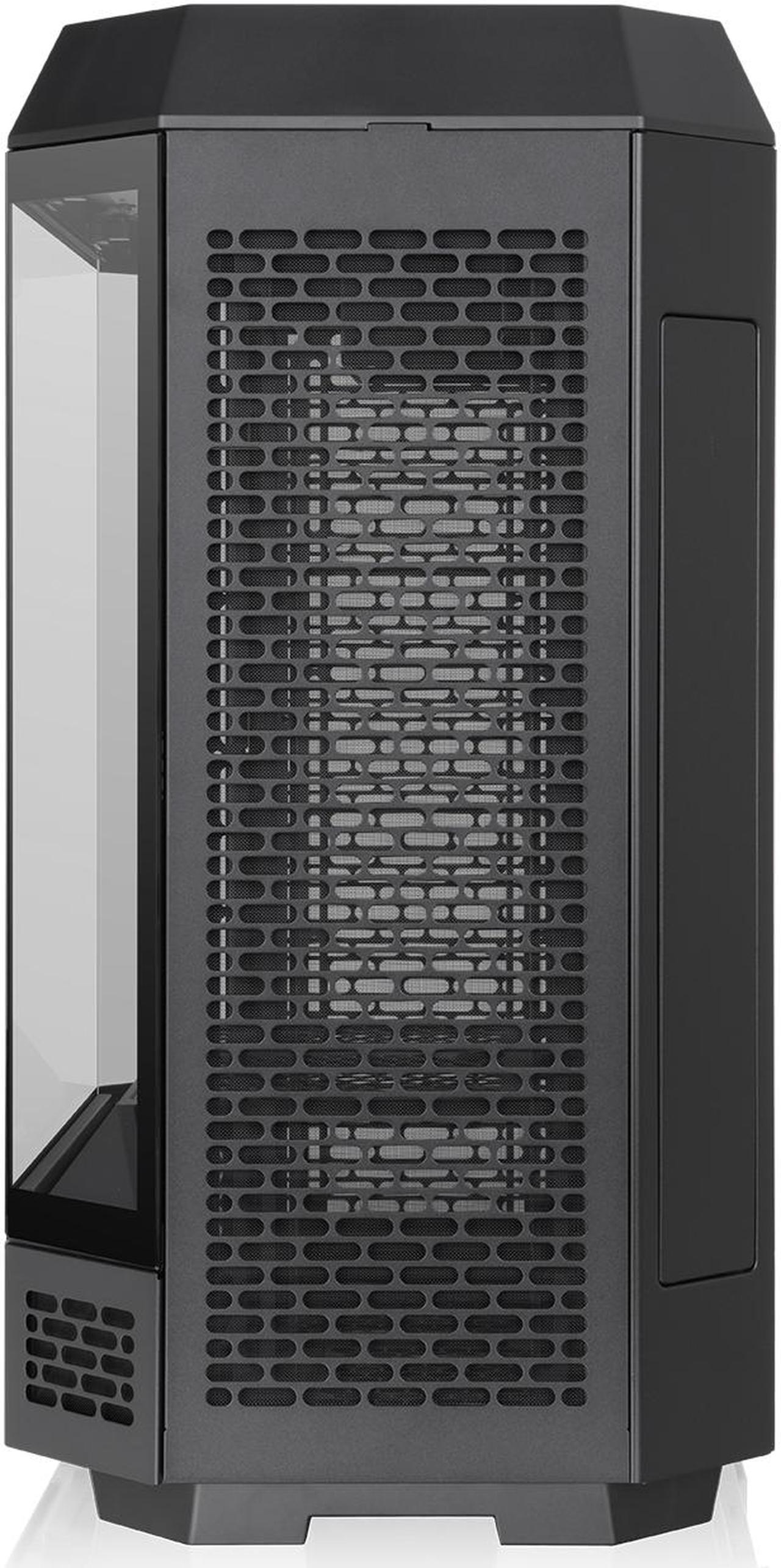 Alt view image 5 of 20 - Thermaltake Tower 600 Black Mid-Tower ATX Case; 3 Tempered Glass Panels; Hidden-Connector Motherboard Support; Rotational PCI-e Slots; CA-1Z1-00M1WN-00