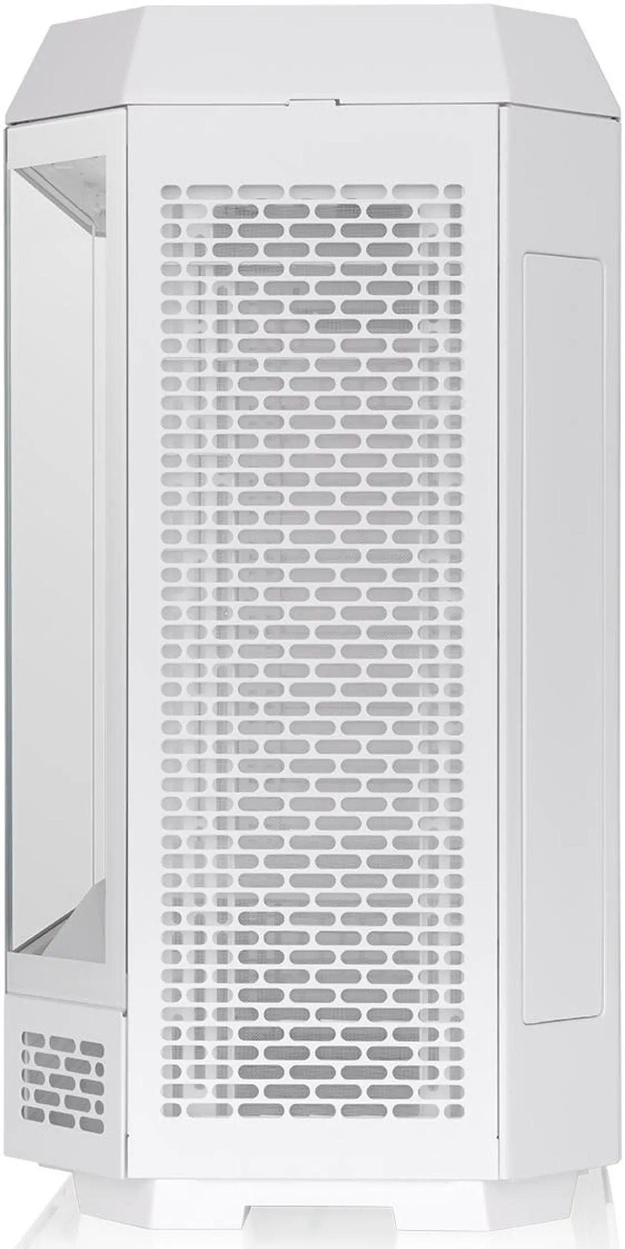 Alt view image 5 of 18 - Thermaltake Tower 600 Snow Mid-Tower ATX Case; 3 Tempered Glass Panels; Hidden-Connector Motherboard Support; Rotational PCI-e Slots; CA-1Z1-00M6WN-00