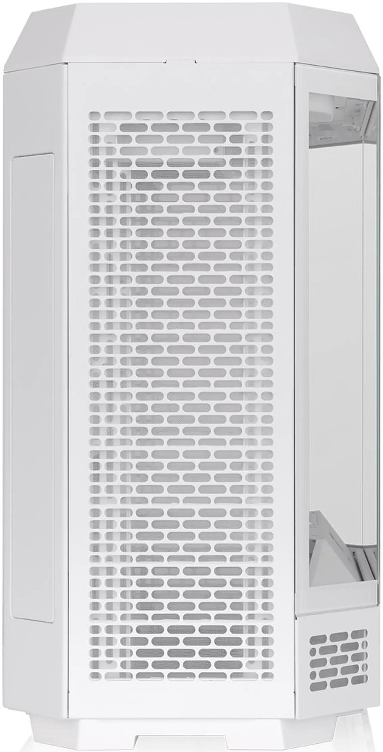 Alt view image 6 of 18 - Thermaltake Tower 600 Snow Mid-Tower ATX Case; 3 Tempered Glass Panels; Hidden-Connector Motherboard Support; Rotational PCI-e Slots; CA-1Z1-00M6WN-00